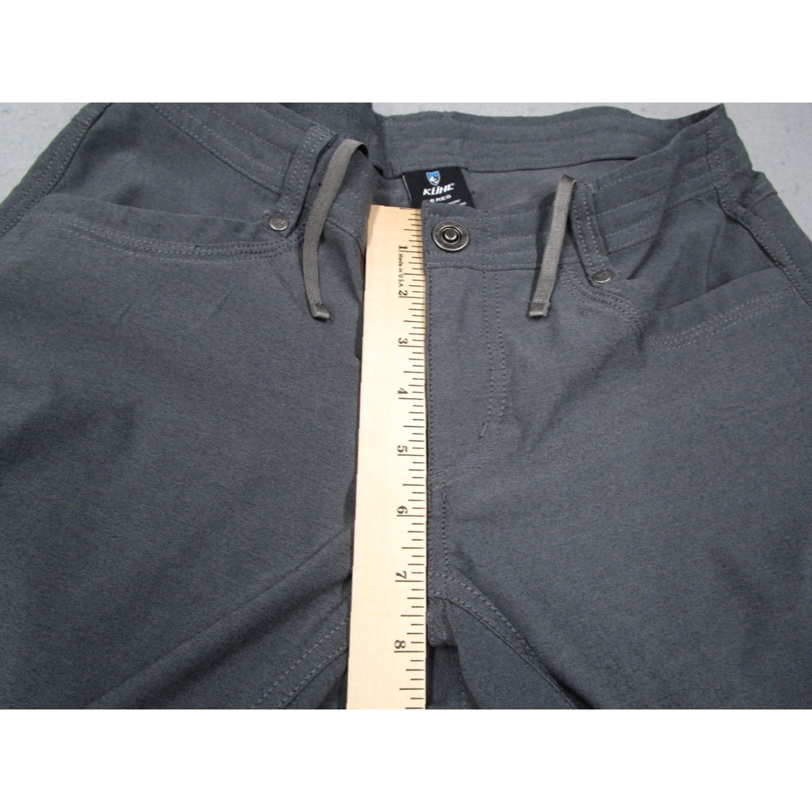 Vintage Kuhl Pants Womens 6 Regular Gray Trekr Hike Drawstring Utility Work 30x30 Size 28" / US 6 / IT 42 - 4 Thumbnail