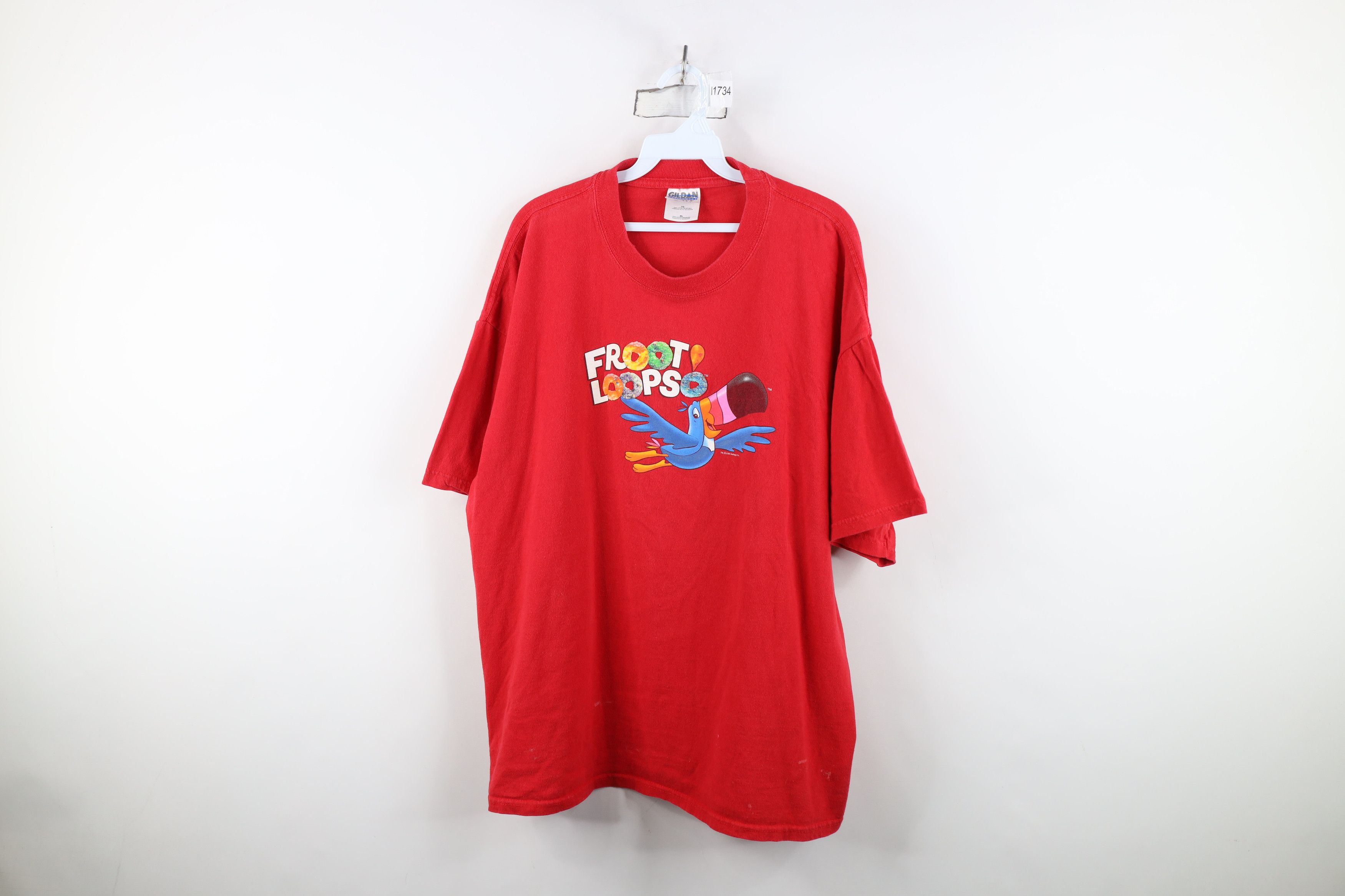 Vintage Vintage Y2K 2000 Kellogg Cereal Short Sleeve T-Shirt Red Size US XL / EU 56 / 4 - 1 Thumbnail