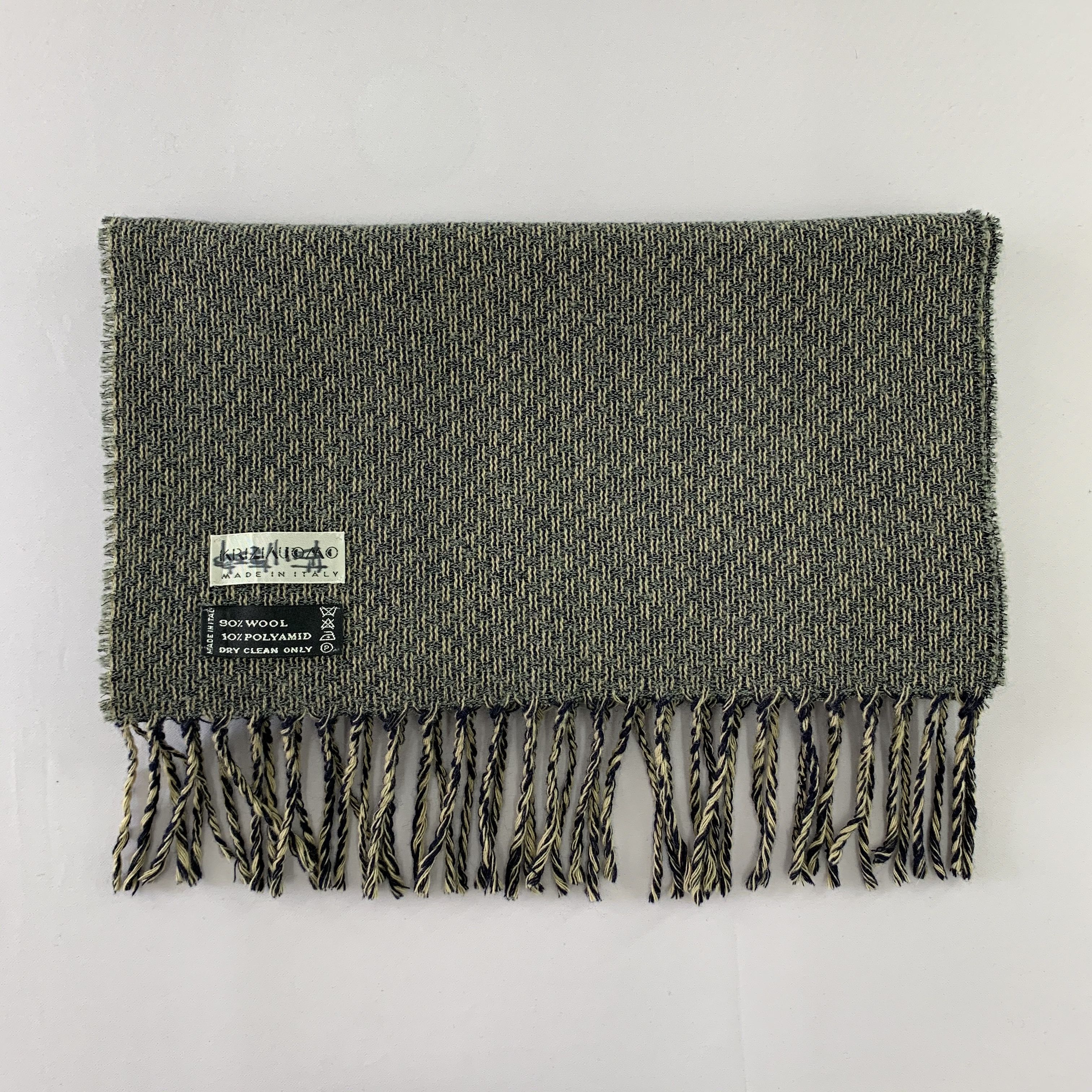 Krizia Uomo Krizia Scarf Wool Muffler Neck Wrap BL4230 Size ONE SIZE - 5 Thumbnail