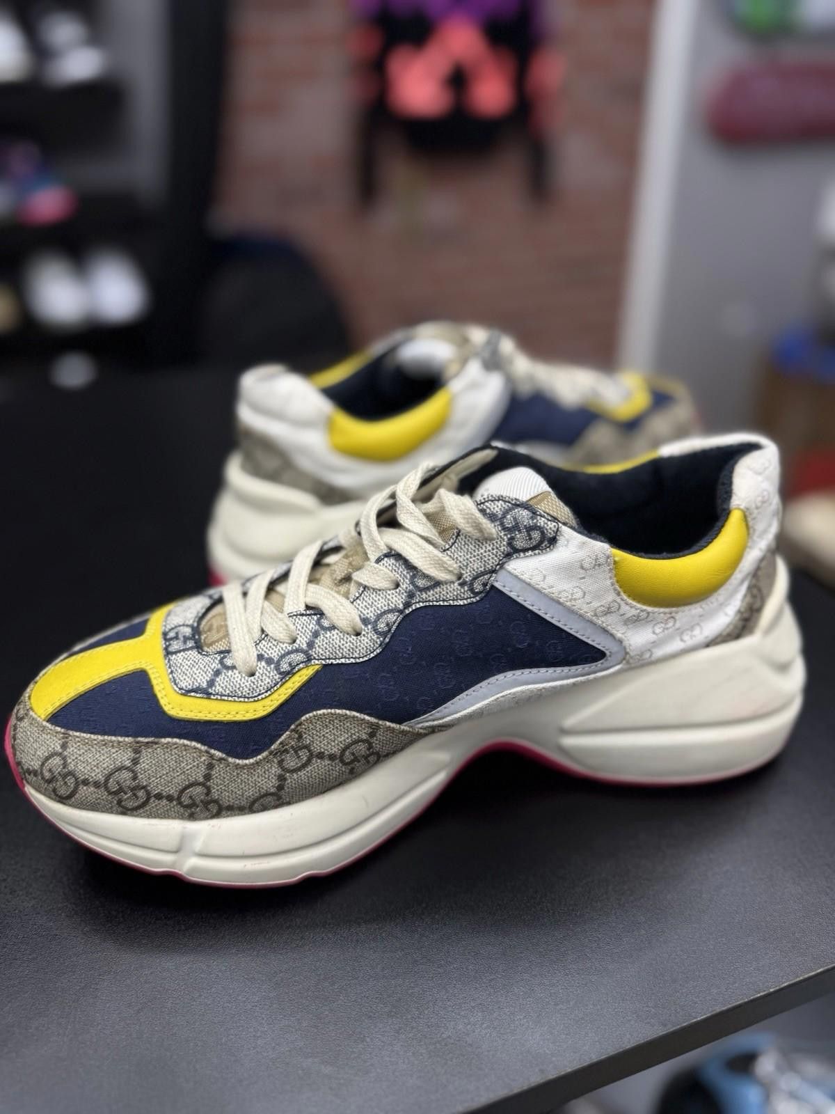 Gucci Size 6.5US/6+G - Gucci Rython GG Multi Color Sneakers Women Size US 6.5 / IT 36.5 - 9 Thumbnail