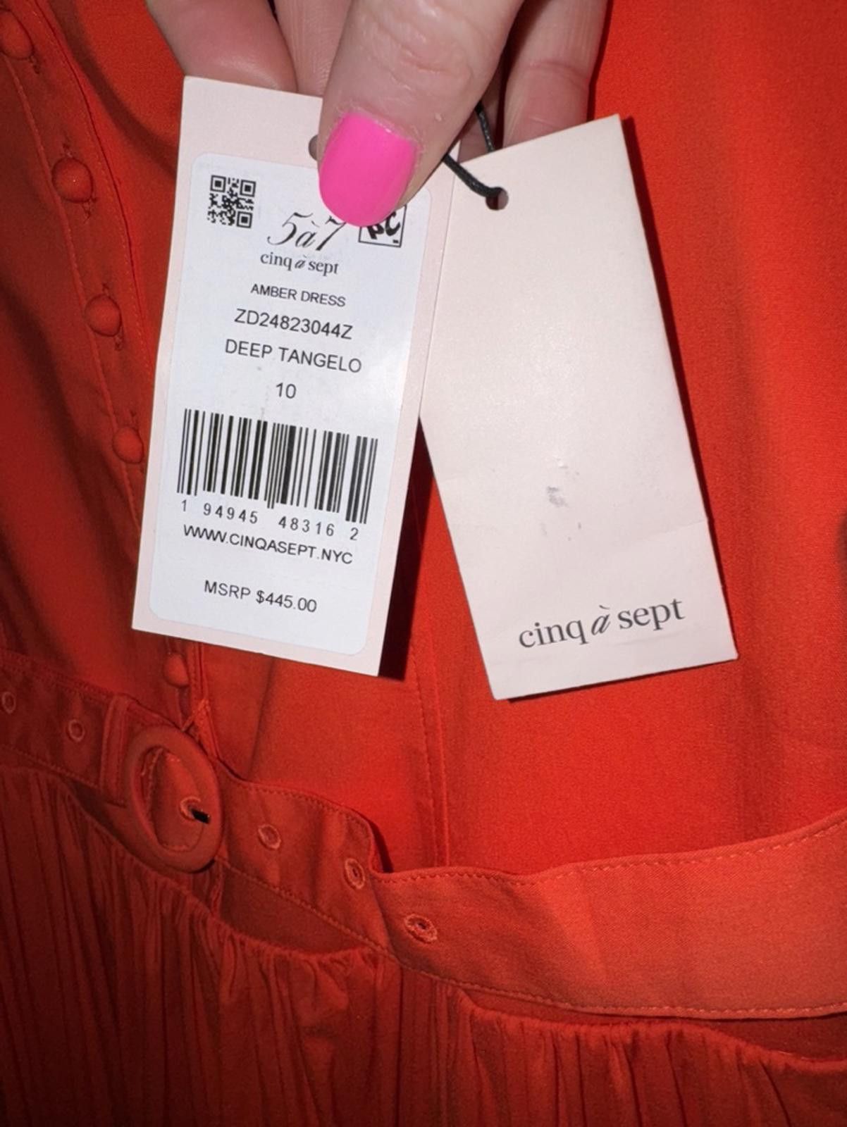 Cinq a Sept $445 NWT Cinq à Sept Amber Tiered Midi Dress Size 10 Medium Size L / US 10 / IT 46 - 6 Thumbnail