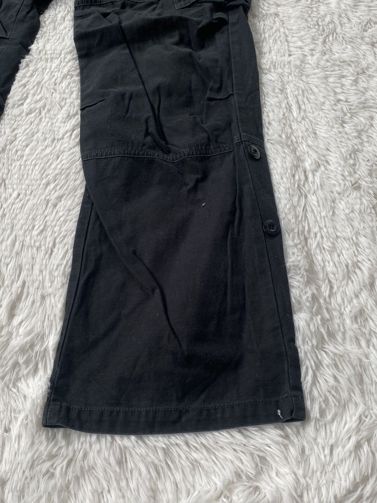 Japanese Brand × Seditionaries 🔥RARE🔥Dominated Handcrafted Double waist Black Cargo Pant Size US 31 - 7 Thumbnail