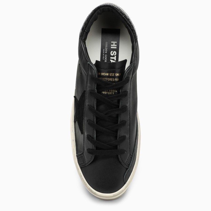 Golden Goose o1d2blof0824 Low Hi Star Trainer With Platform in Black Size US 9 / IT 39 - 3 Thumbnail