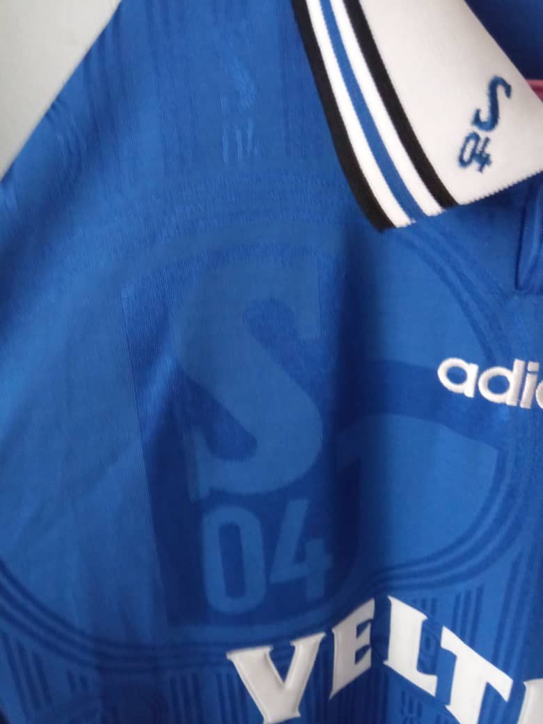 Adidas Schalke 1996-1997 Home Jersey Size US XL / EU 56 / 4 - 12 Thumbnail