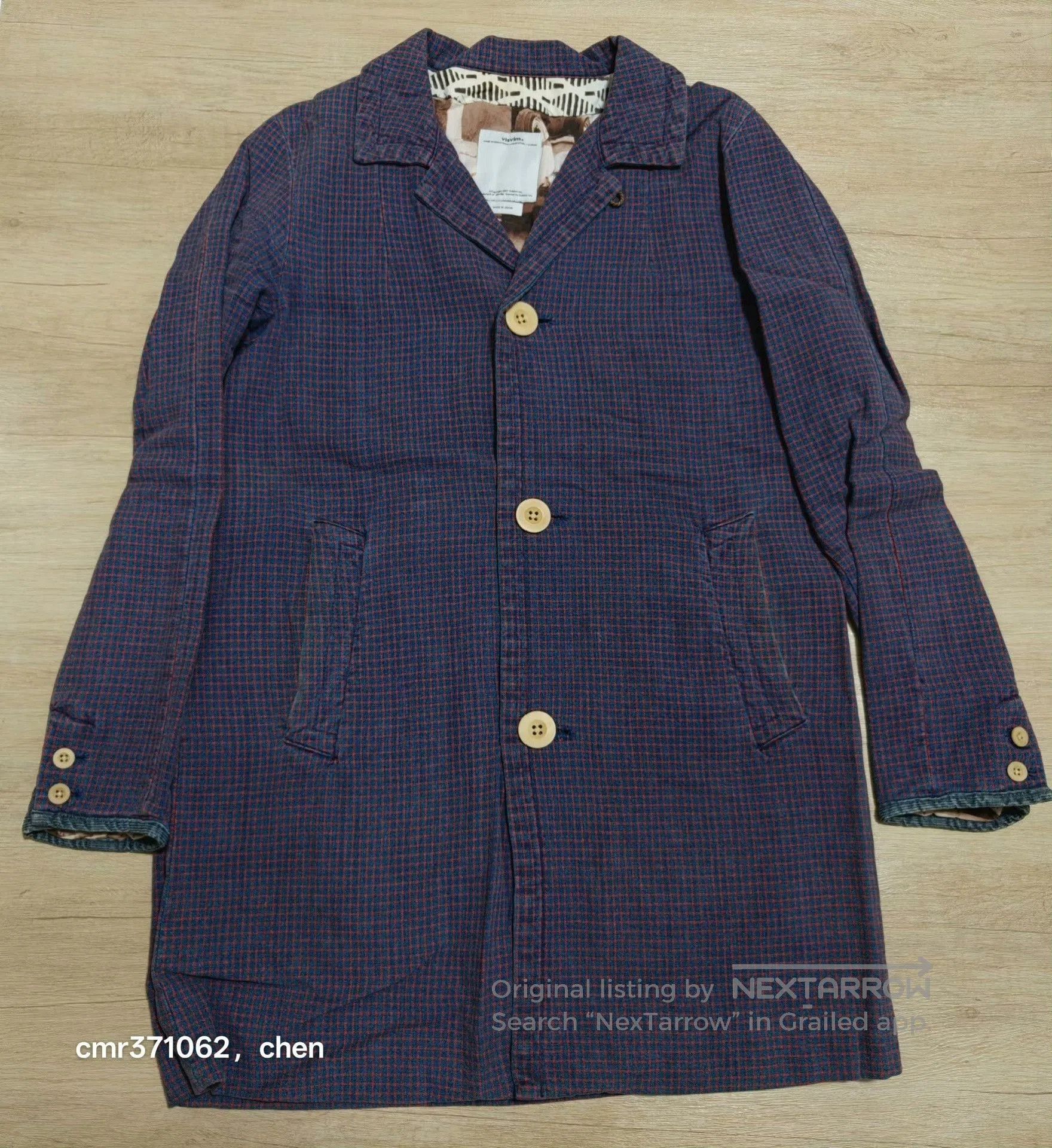 む*に様 visvim MIES COAT サイズ2 青 visvim MIES COAT