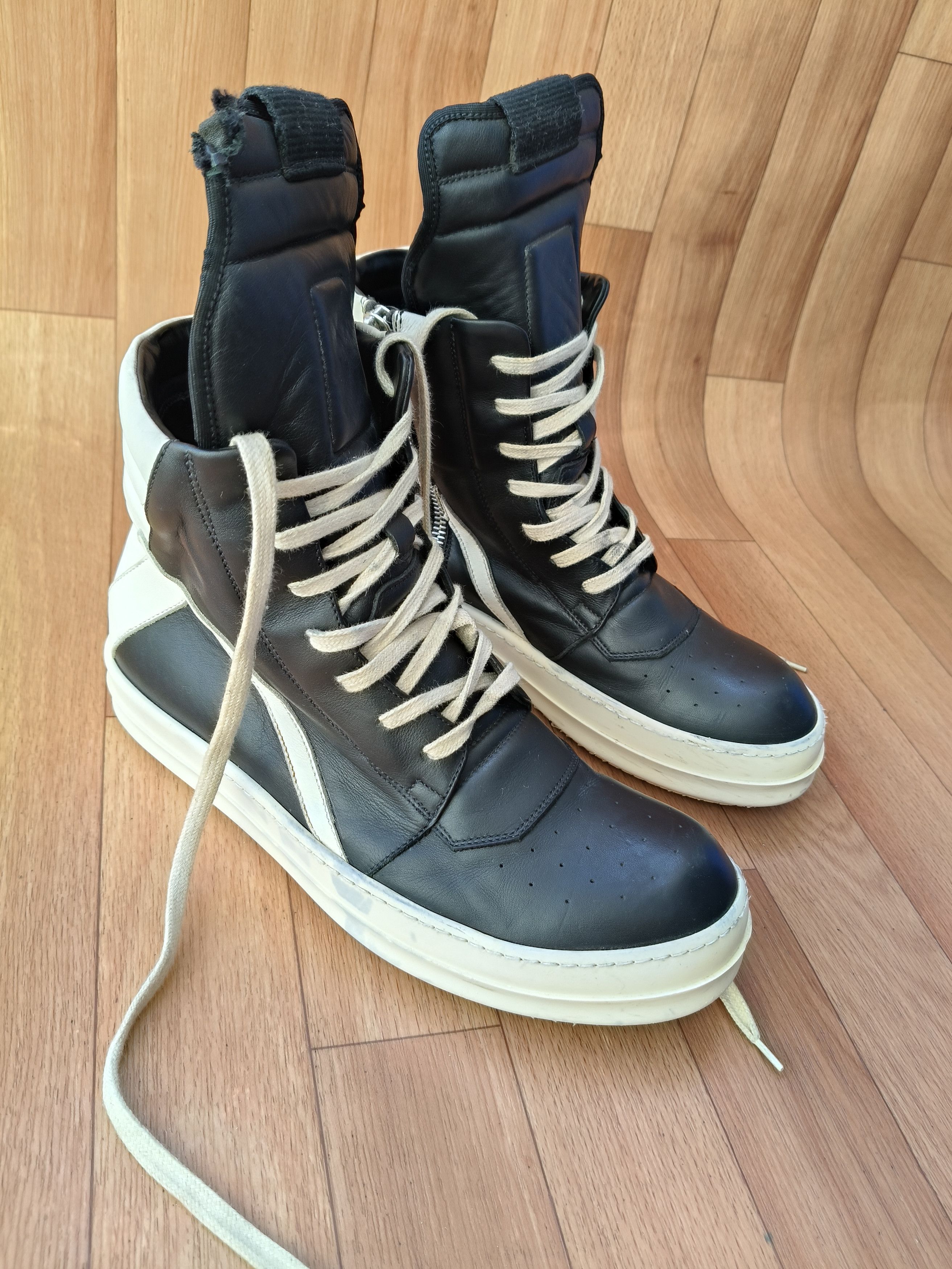 Rick Owens 🕷️💥 2012 mainline pink code Geobasket Size US 9 / EU 42 - 3 Thumbnail