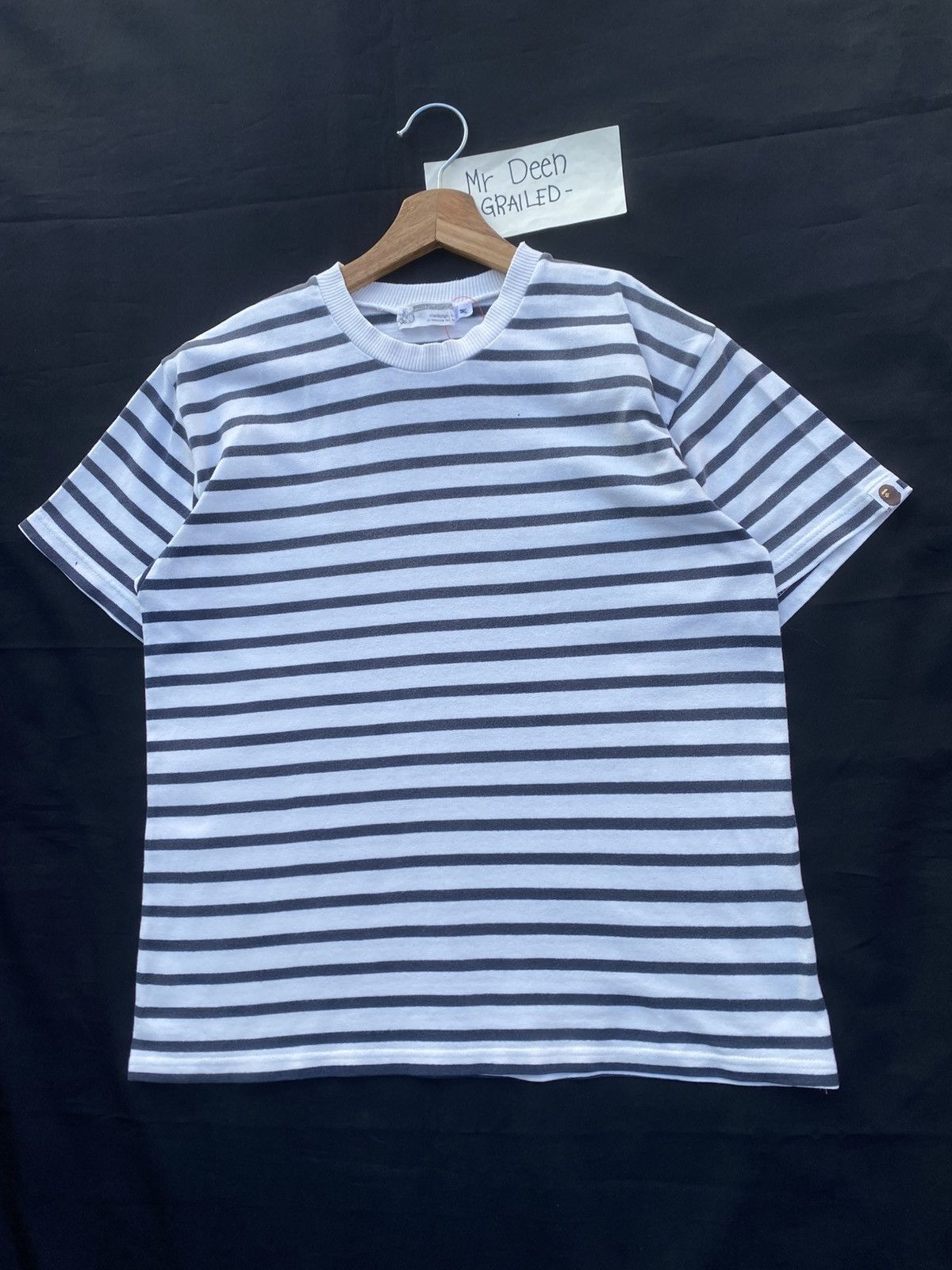 Bape Rare Vintage BAPE Stripes by Nigo Era Tshirt Size US S / EU 44-46 / 1 - 3 Thumbnail