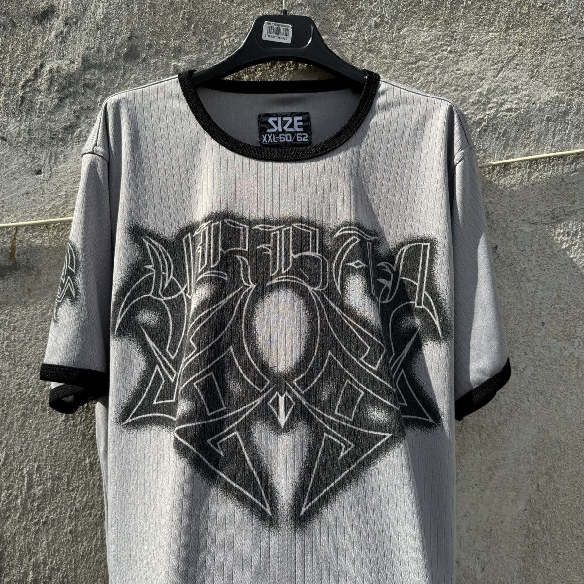 Tribal Streetwear Affliction Type Tribal Grey Tee Rave Graffiti Punk Grunge Size US XXL / EU 58 / 5 - 6 Thumbnail