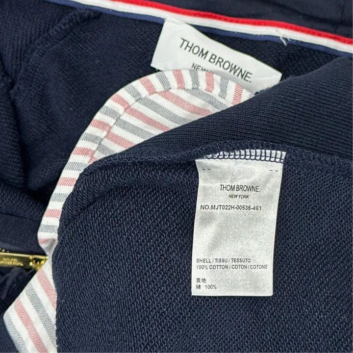 Thom Browne TB Classic Striped Sleeve Hooded Sweatshirt -2507 Size US M / EU 48-50 / 2 - 3 Thumbnail