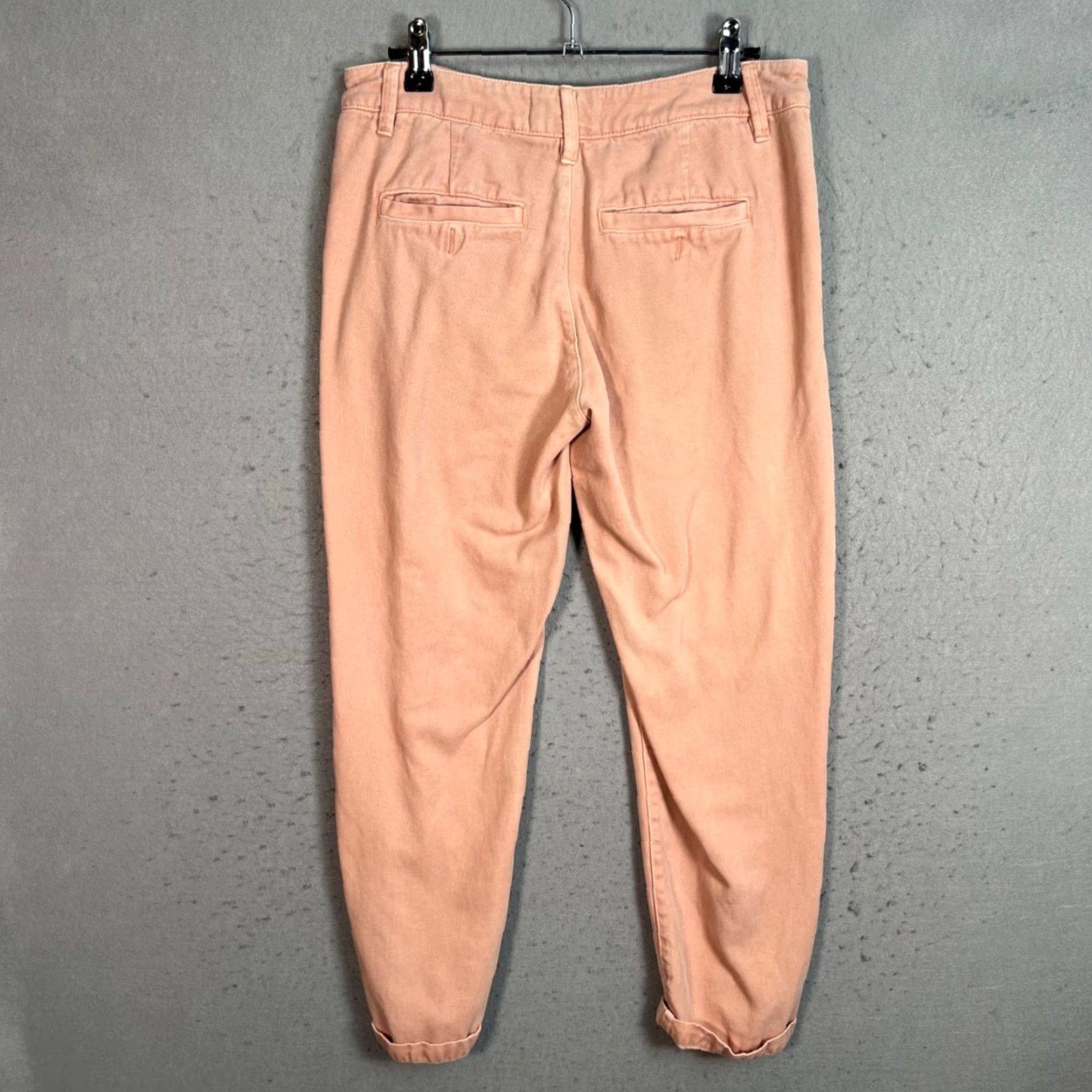 Anthropologie Anthropologie Womens Pants Chino 26P Petite Pink Mid Rise Pleated Tapered 28 in Waist Inseam 25 in Pocket Vintage No Mens Womens Girls Size 28" / US 6 / IT 42 - 2 Thumbnail