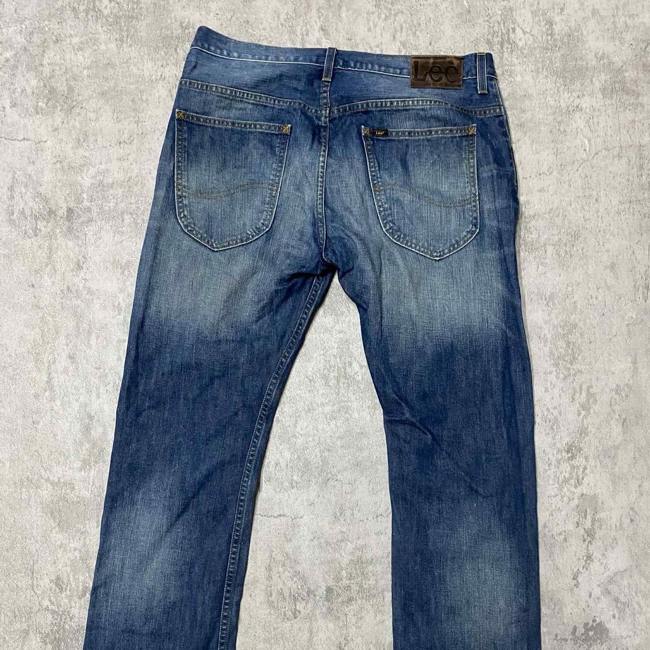Lee Dark wash straight leg denim jeans #denim Size 34" / US 12 / IT 48 - 2 Thumbnail
