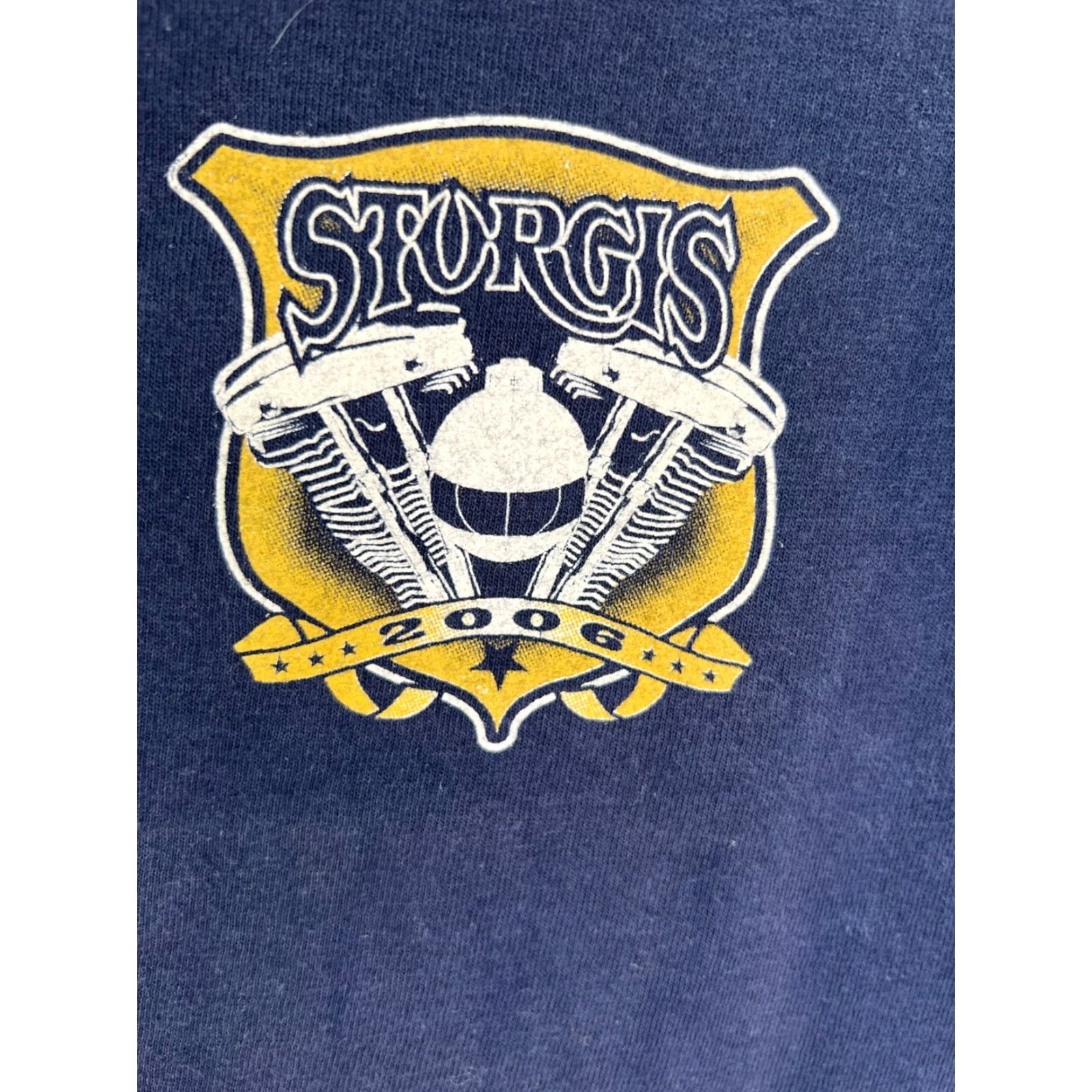 Anvil Harley-Davidson Sturgis 2006 66th Rally Shirt Mens L Blue 2 Sided Graphic Size US L / EU 52-54 / 3 - 3 Thumbnail