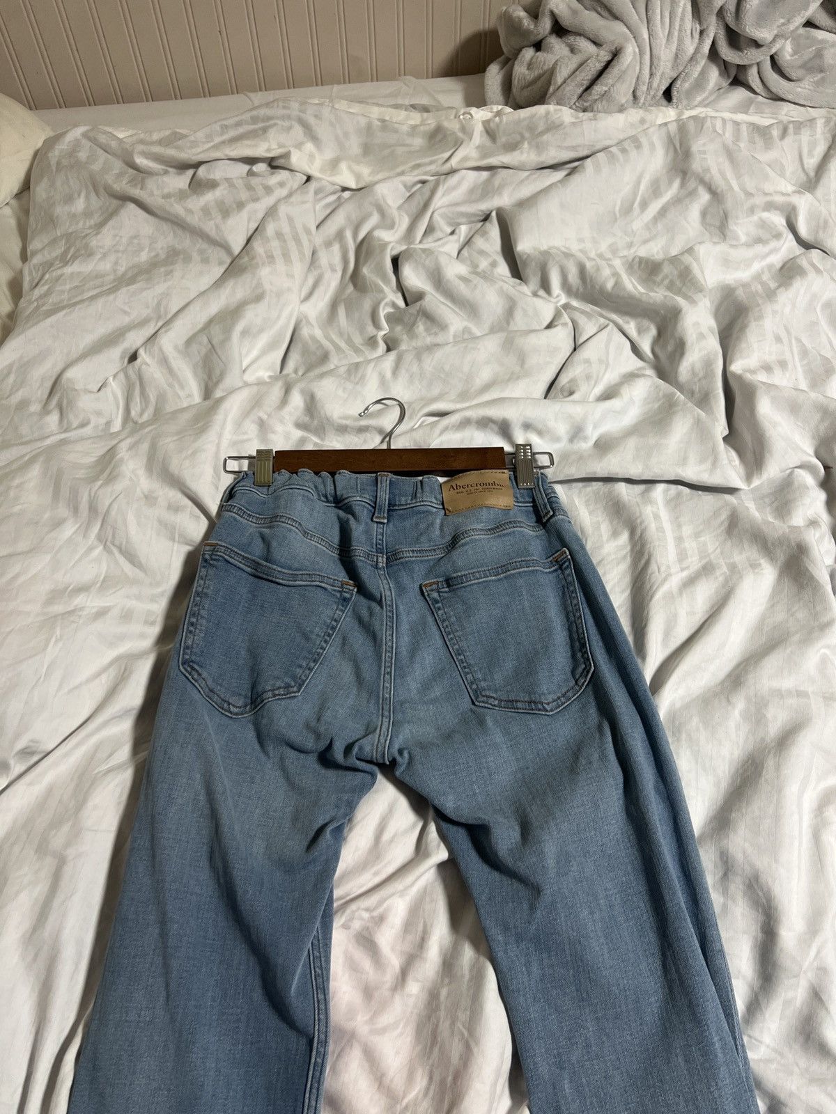 Other Super Skinny Blue Jeans W/ Rips Size US 29 - 2 Thumbnail