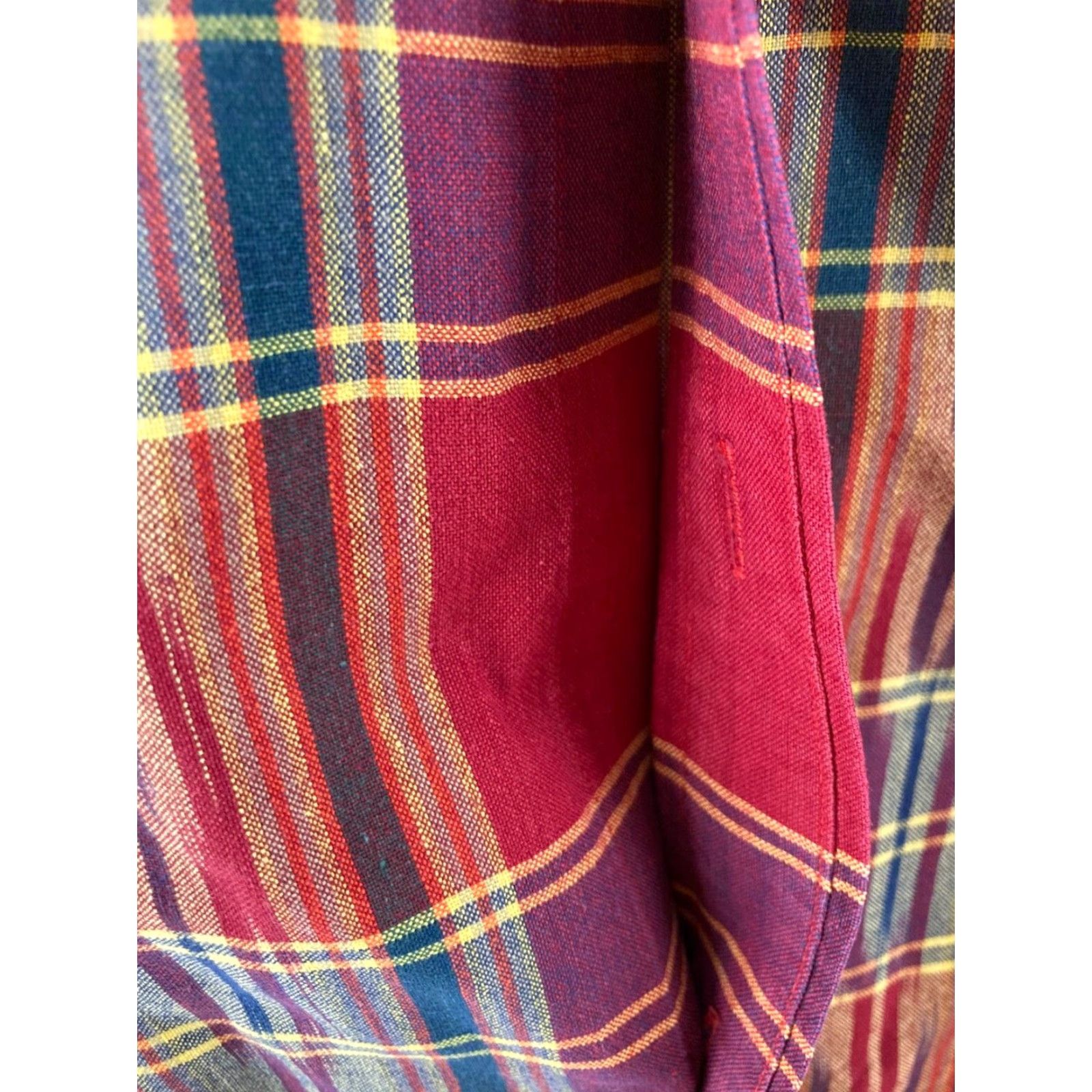 Tommy Hilfiger VINTAGE Tommy Hilfiger Shirt Mens Large Plaid Flannel Southwestern 90s Size US L / EU 52-54 / 3 - 7 Thumbnail