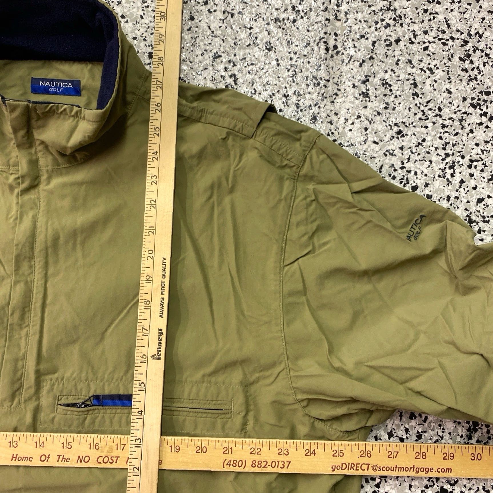 Nautica VINTAGE Nautica Golf Jacket Mens XL Tan 1/4 Zip Windbreaker 90s Retro Size US XL / EU 56 / 4 - 3 Thumbnail