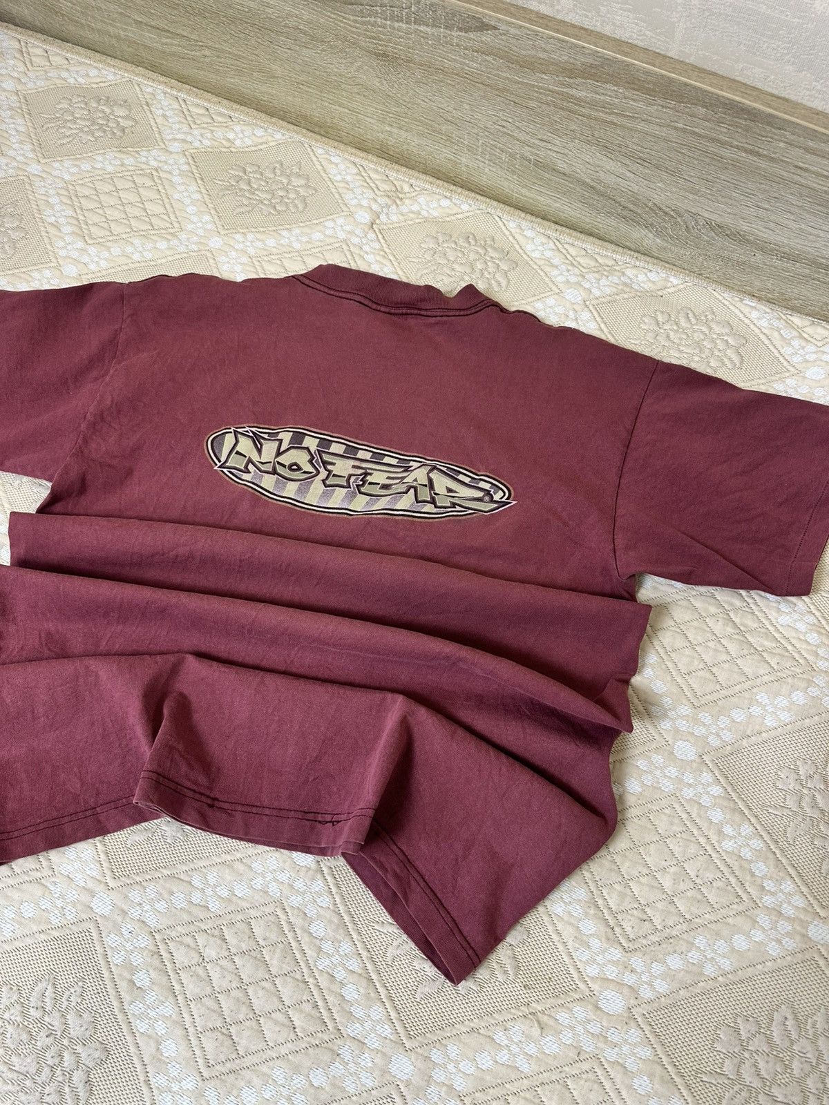 No Fear 🔥 Vintage 1990s No Fear Faded Big Logo T-Shirt Single Stitch Size US L / EU 52-54 / 3 - 1 Thumbnail