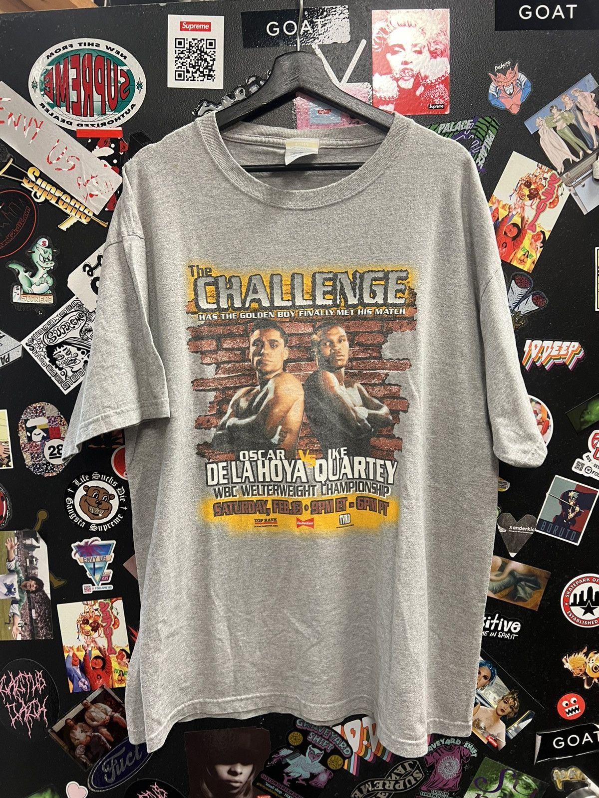 Vintage Vintage Oscar Dela Hoya Vs Ike Quartey WBC Shirt Size US XL / EU 56 / 4 - 1 Thumbnail