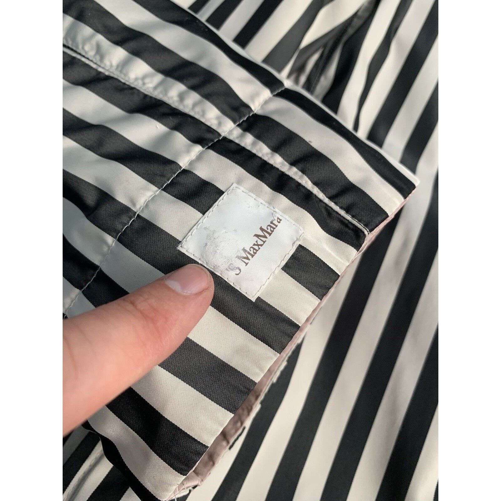 Max Mara Women REVERSIBLE MAX MARA SILK Trench Coat Jacket EU 40 US10 Size L / US 10 / IT 46 - 15 Thumbnail