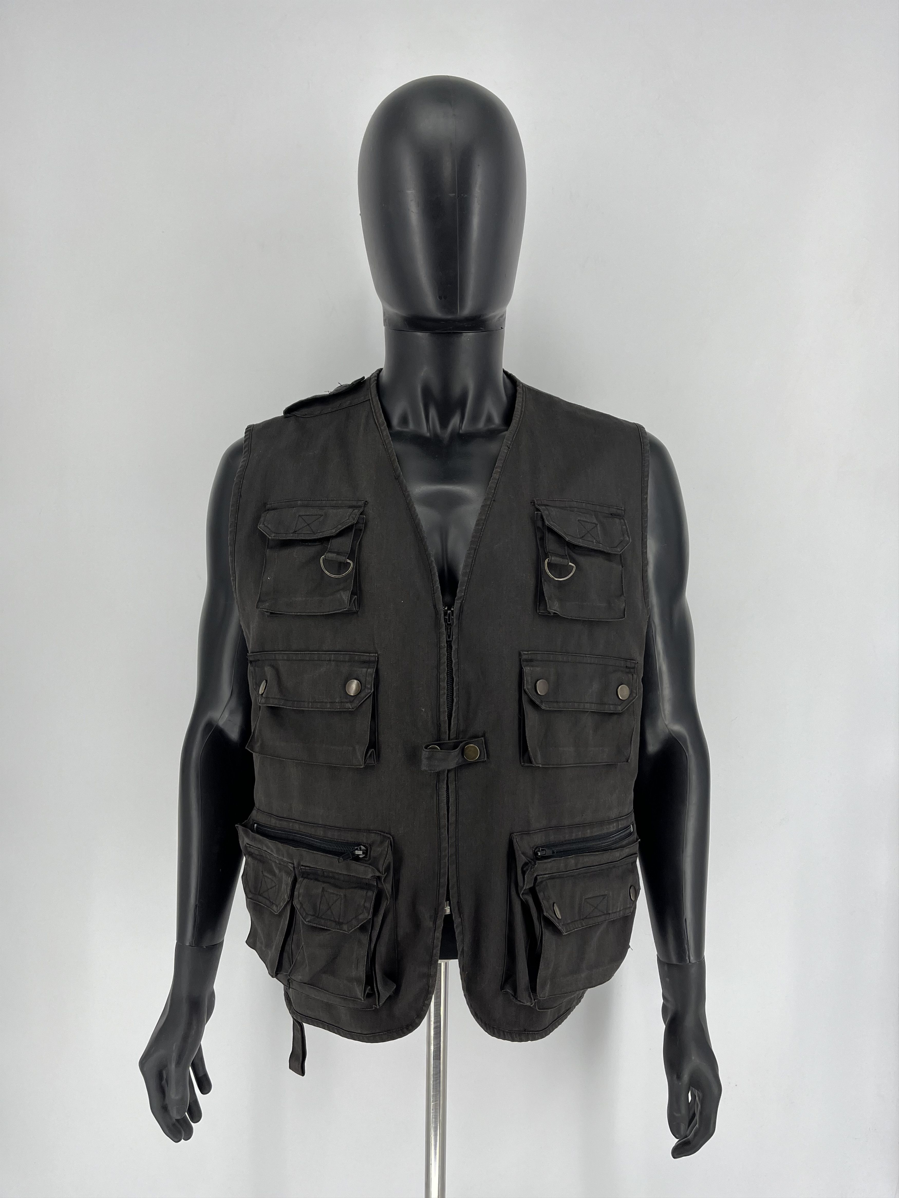 Japanese Brand Vintage Military Vest With Many Pockets Streetwear Style Size US M / EU 48-50 / 2 - 2 Thumbnail