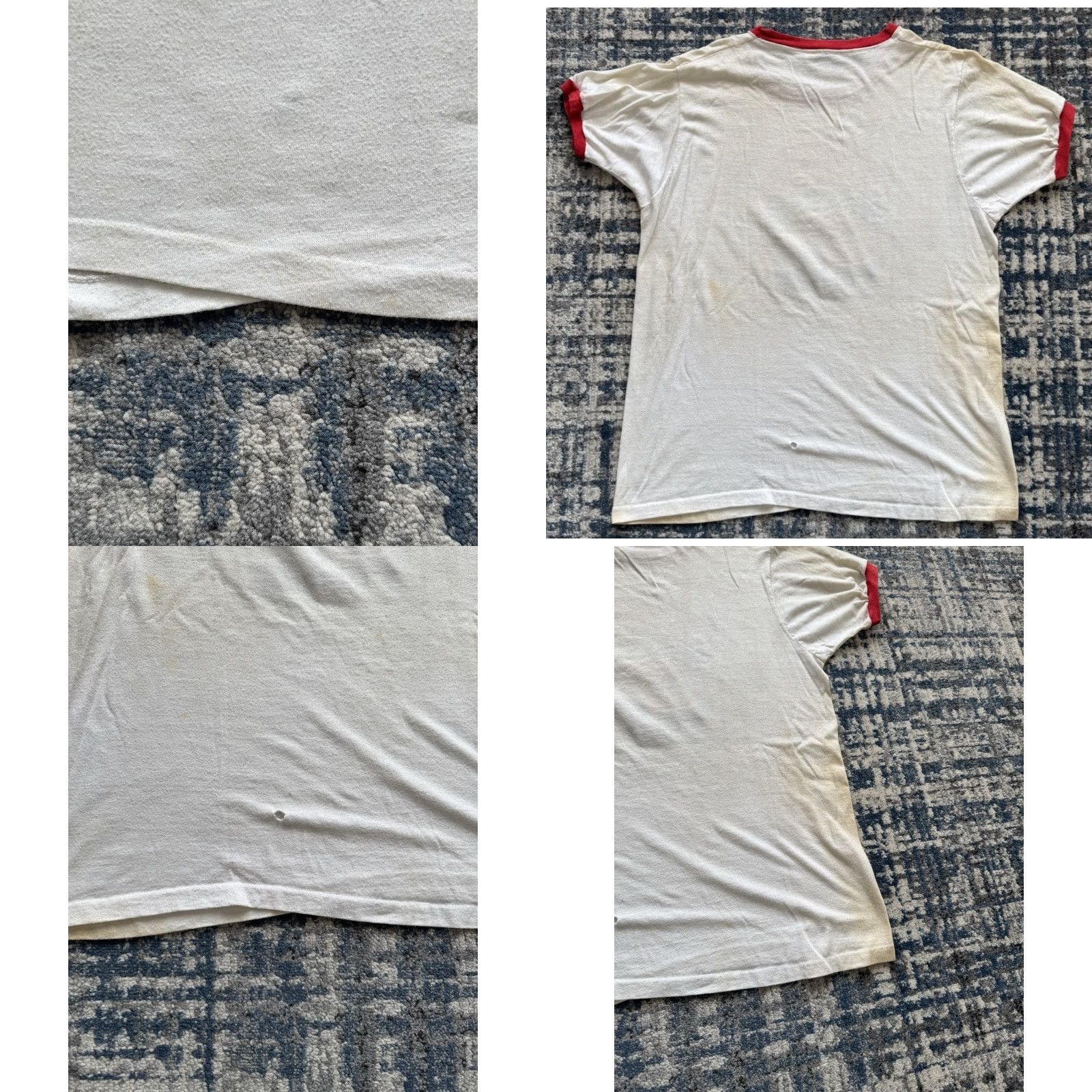 Vintage VINTAGE 70s Dave Watson AMS Oil Racing Team Ringer T Shirt XL White Cotton Graphic Print NASCAR Cars Racing Men Short Sleeve Crew Neck Logo 70s Size US XL / EU 56 / 4 - 9 Thumbnail