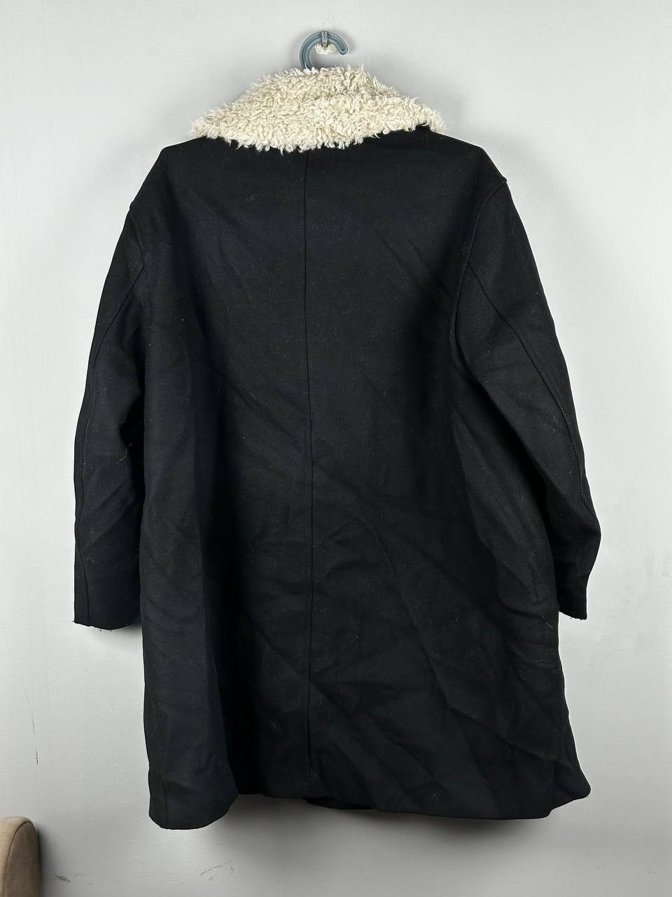 Arket Arket Long Balck Wool Coat Fur Collar Streetwear Size US L / EU 52-54 / 3 - 8 Thumbnail