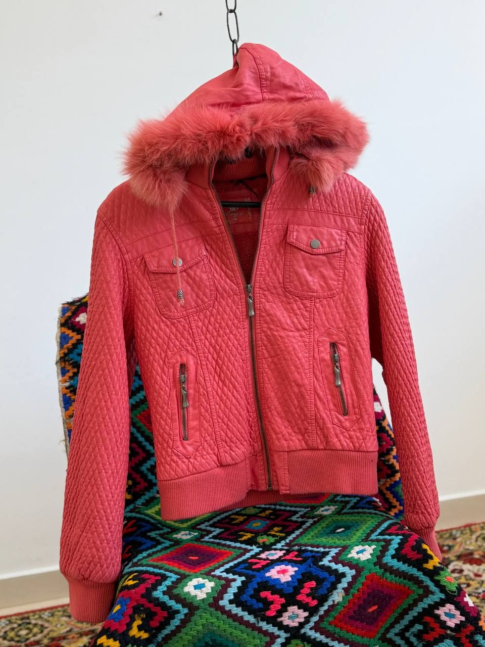 Japanese Brand 00s If Six Was Nine L.G.B. Style Fur Hood Jacket Size S / US 4 / IT 40 - 3 Thumbnail