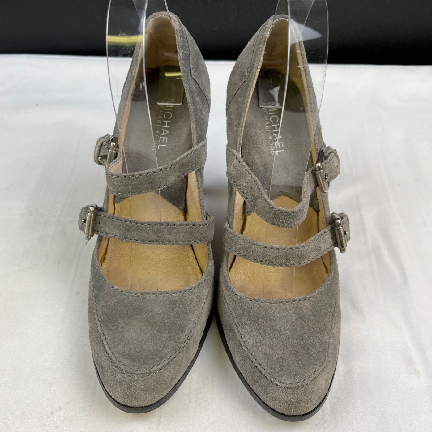 Michael Kors Michael Kors Women's Grey Leather Shoes/Heels Sz 9M SKU 4310 Size US 9 / IT 39 - 1 Thumbnail