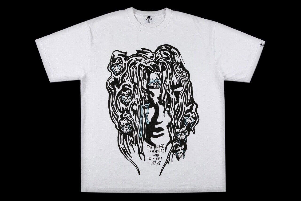 Designer 2023 WARREN LOTAS CANT LEAVE T-SHIRT WHITE XL Size US XL / EU 56 / 4 - 2 Thumbnail