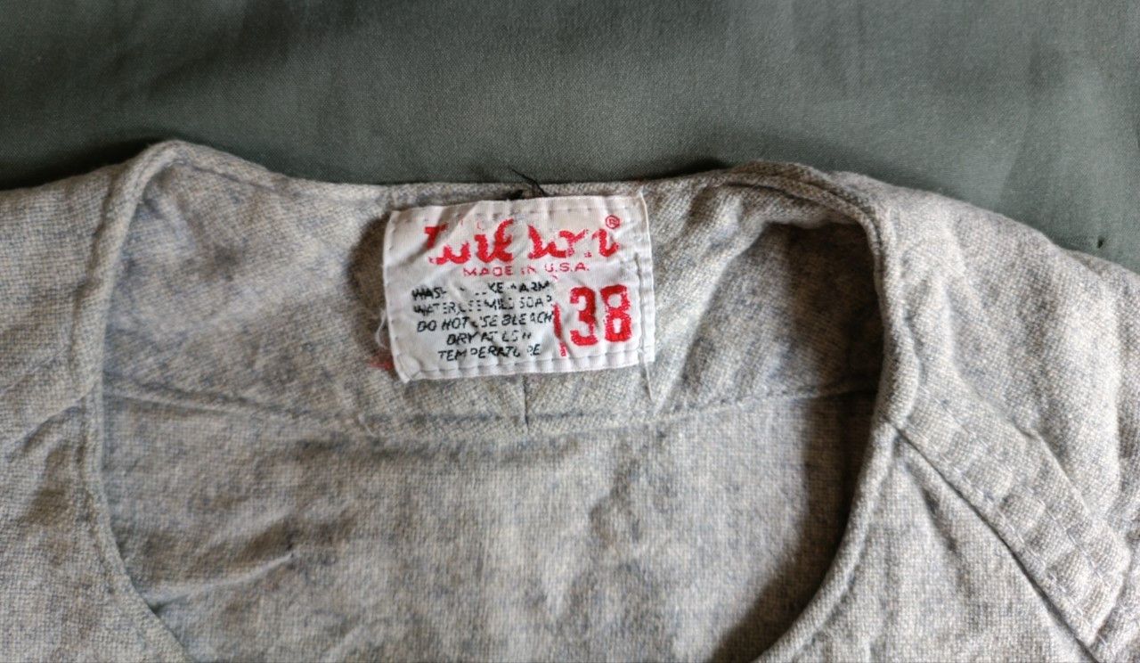 Wilson Vintage 1960s Wilson Wool Baseball Sports Athletic Shirt. Size US L / EU 52-54 / 3 - 3 Thumbnail