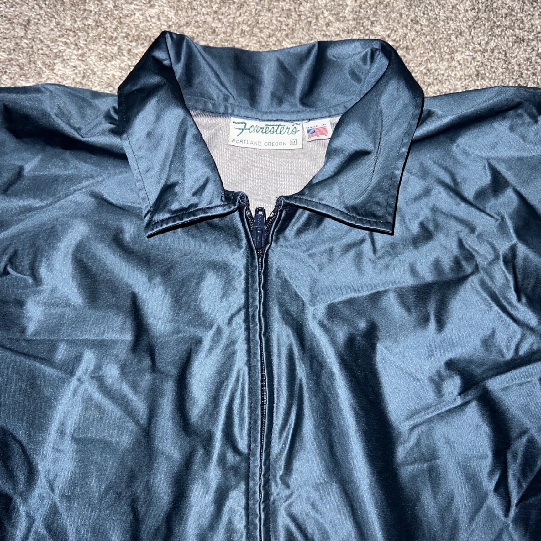 Vintage VINTAGE Forrester's Blue Full Zip Jacket Mens M USA Windbreaker, Full Zip, Polyester, Regular Size US M / EU 48-50 / 2 - 2 Thumbnail