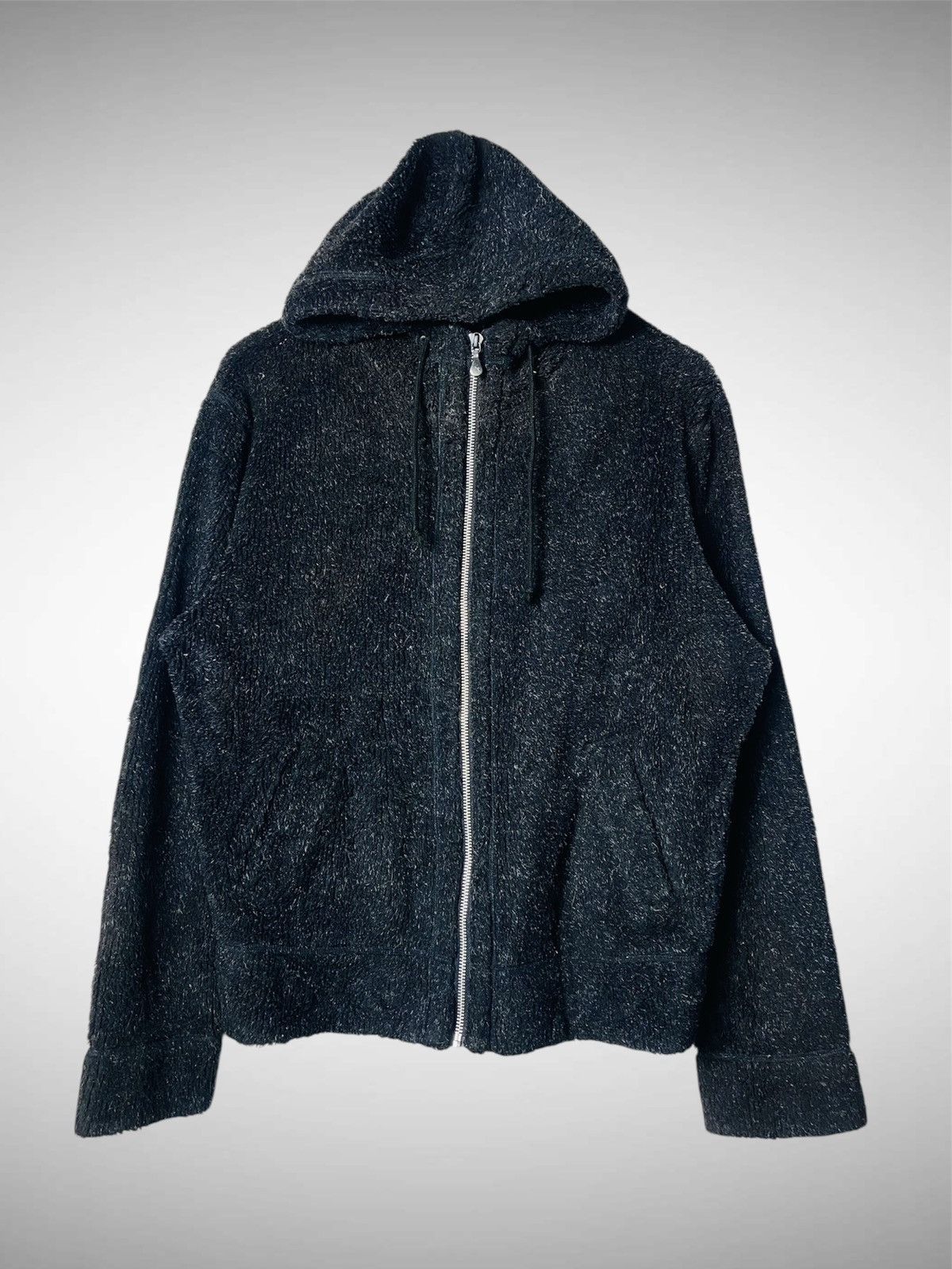 Paul Smith Vintage Paul Smith Mohair Zipper Hoodie Size US L / EU 52-54 / 3 - 1 Thumbnail