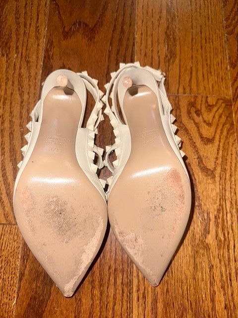 Valentino Valentino Garavani Rockstud High Heels (Ivory) Size US 7.5 / IT 37.5 - 5 Thumbnail