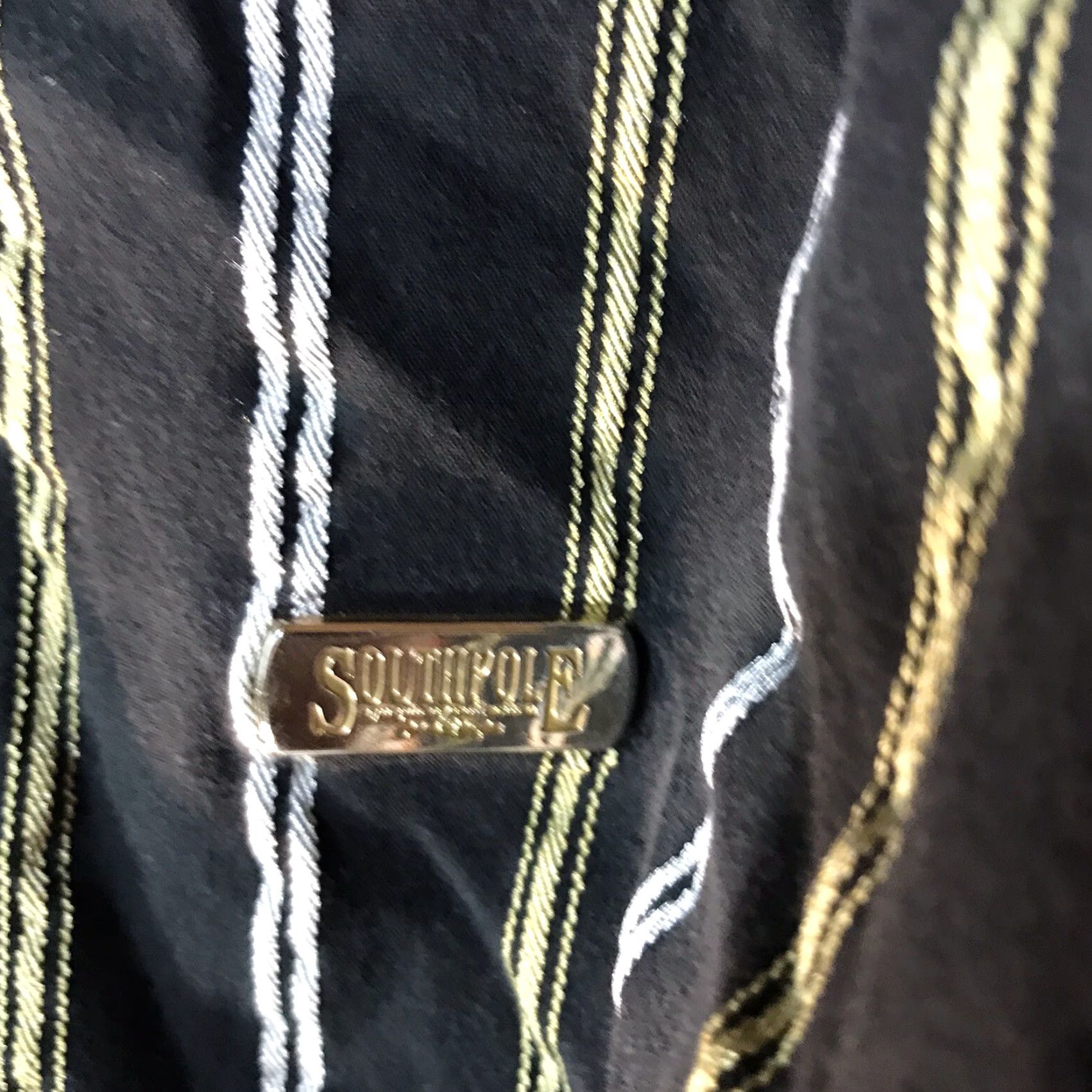 Southpole VINTAGE Southpole Men's Shirt, Button-Up, Striped, Black, Size L, Casual Business Party Winter Fall Size US L / EU 52-54 / 3 - 2 Thumbnail