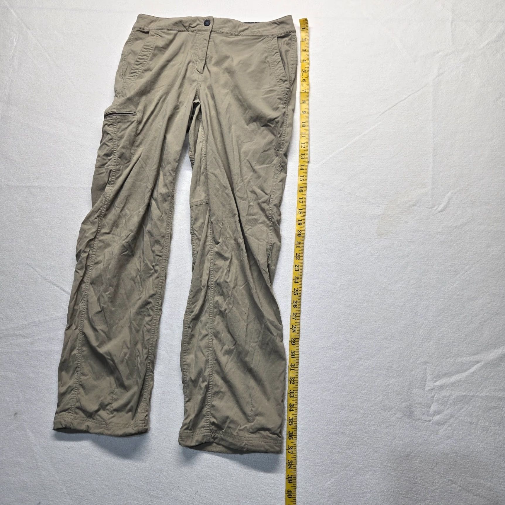 Vintage L.L. Bean Women's Nylon Capri Pants Hiking Fishing Windbreaker Fall Spring Summer Size 8 Khaki Size 30" / US 8 / IT 44 - 7 Thumbnail
