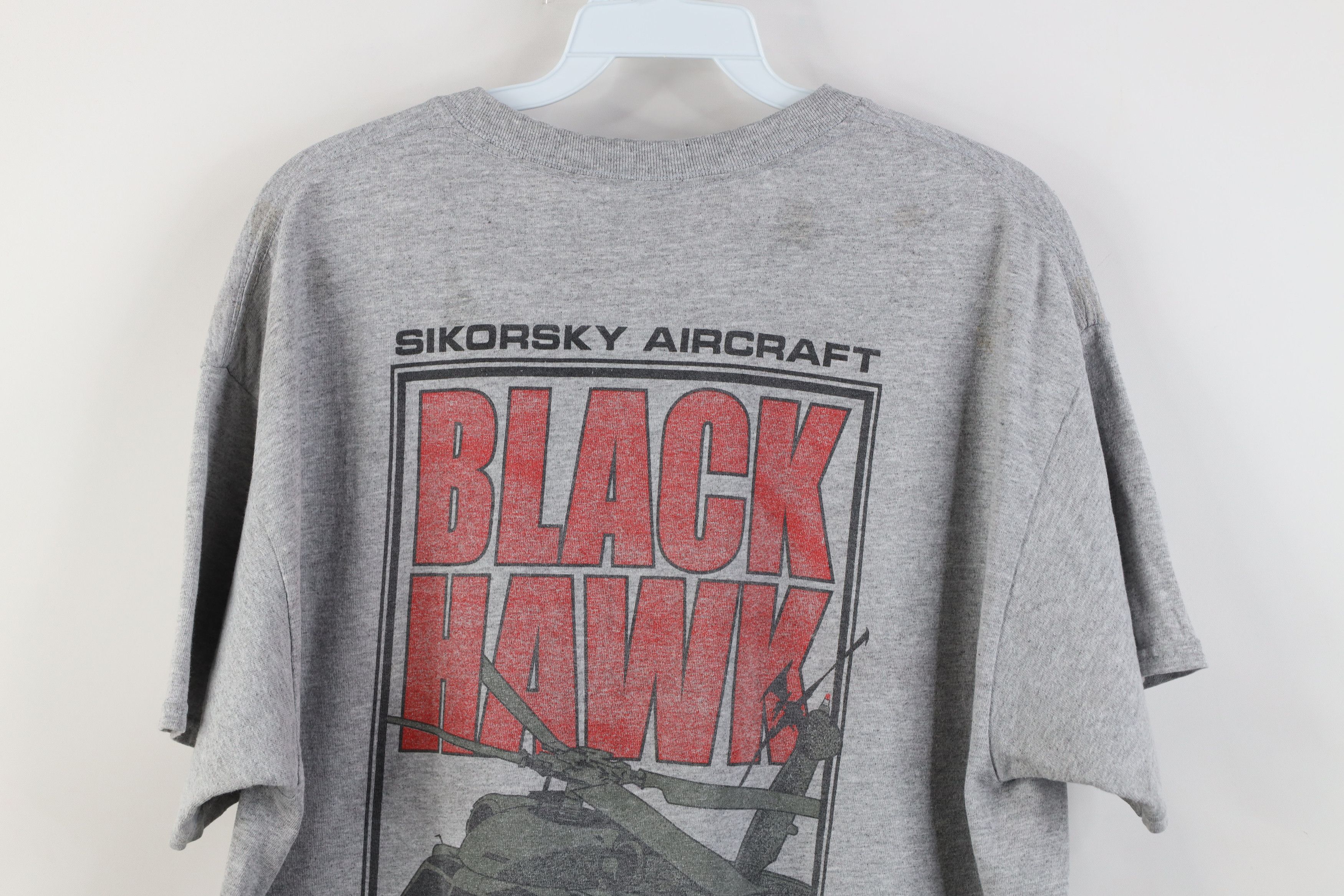 Vintage Vintage 90s Y2K Black Hawk Military Helicopter T-Shirt Size US L / EU 52-54 / 3 - 15 Thumbnail