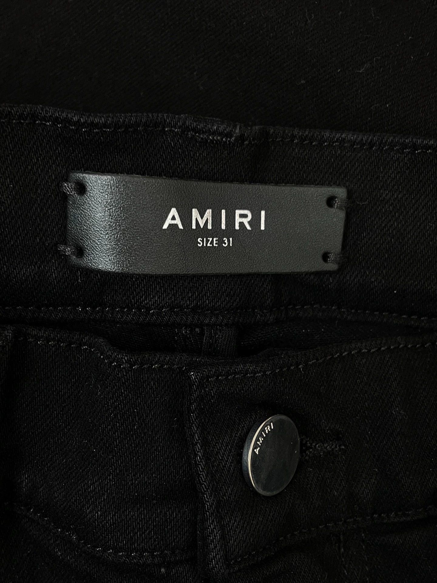Amiri Amiri Black Straight Jeans 31 (New with Tags) Size US 31 - 3 Thumbnail