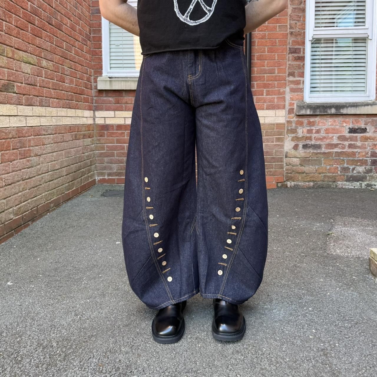 Vintage Unisex Blue/Navy jeans Size 30" / US 8 / IT 44 - 1 Thumbnail