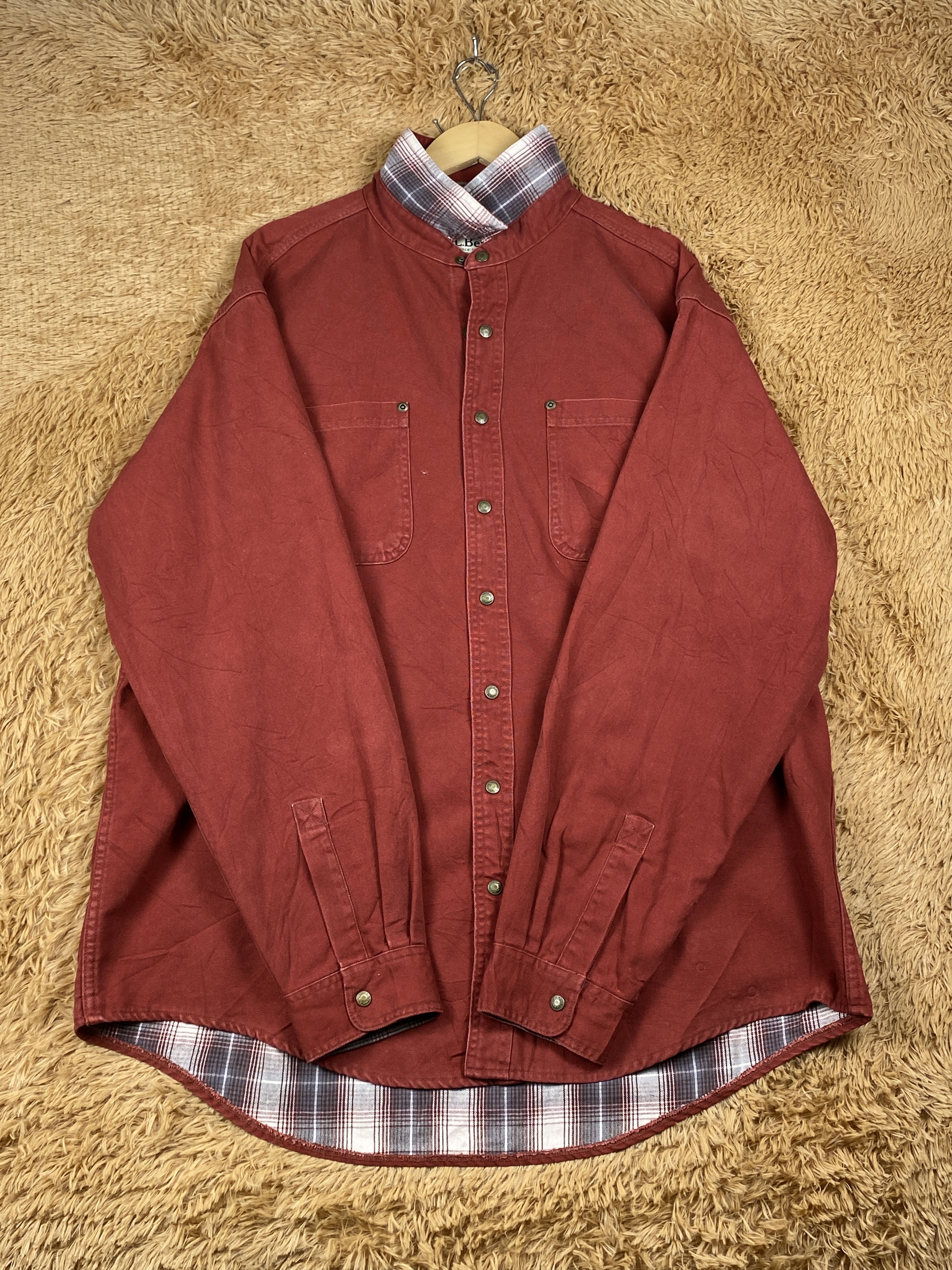 L.L. Bean Vintage L.L. Bean Checkered Lining Jacket Outwear J1708 Size US XL / EU 56 / 4 - 4 Thumbnail