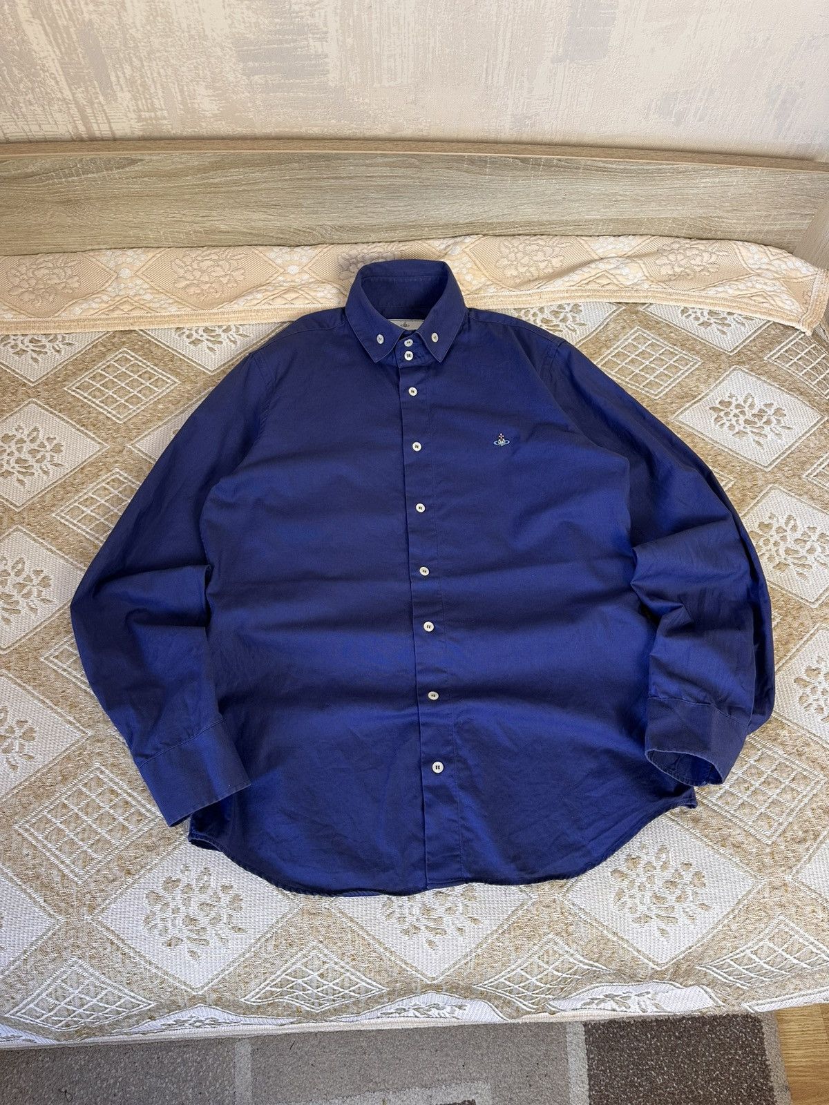 Vivienne Westwood 🔥 Vivienne Westwood Orb Logo Long Sleeve Shirt Button Up Size US L / EU 52-54 / 3 - 1 Thumbnail