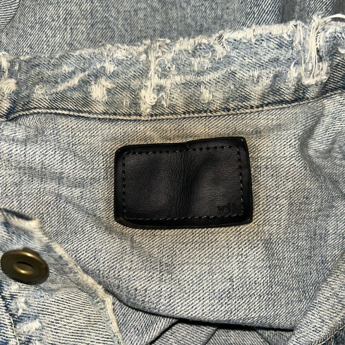If Six Was Nine Wjk Distressed Denim Jacket Size US L / EU 52-54 / 3 - 22 Thumbnail