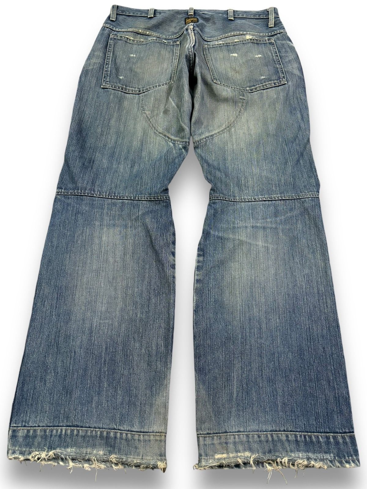 G-Star Vintage G-Star Raw Double Knee Style Mud Wash Baggy Jeans Size US 34 / EU 50 - 2 Thumbnail