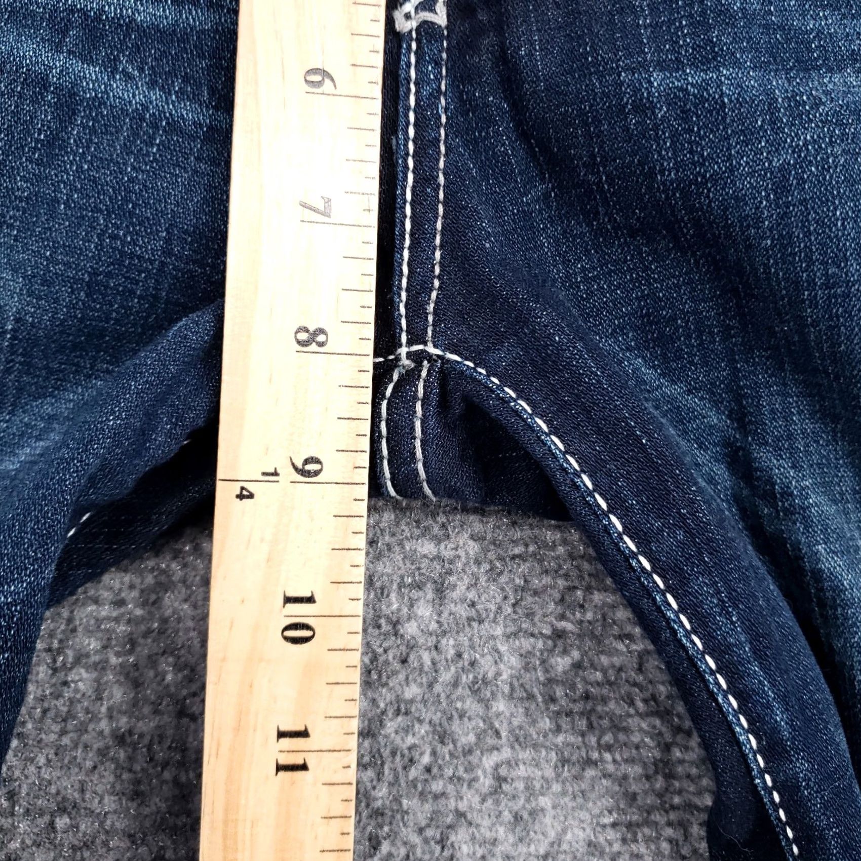Vintage Buckle BKE Jeans Capri Womens 27 Blue Kate Low Rise Stretch Dark Wash Denim Size 27" / US 4 / IT 40 - 7 Thumbnail