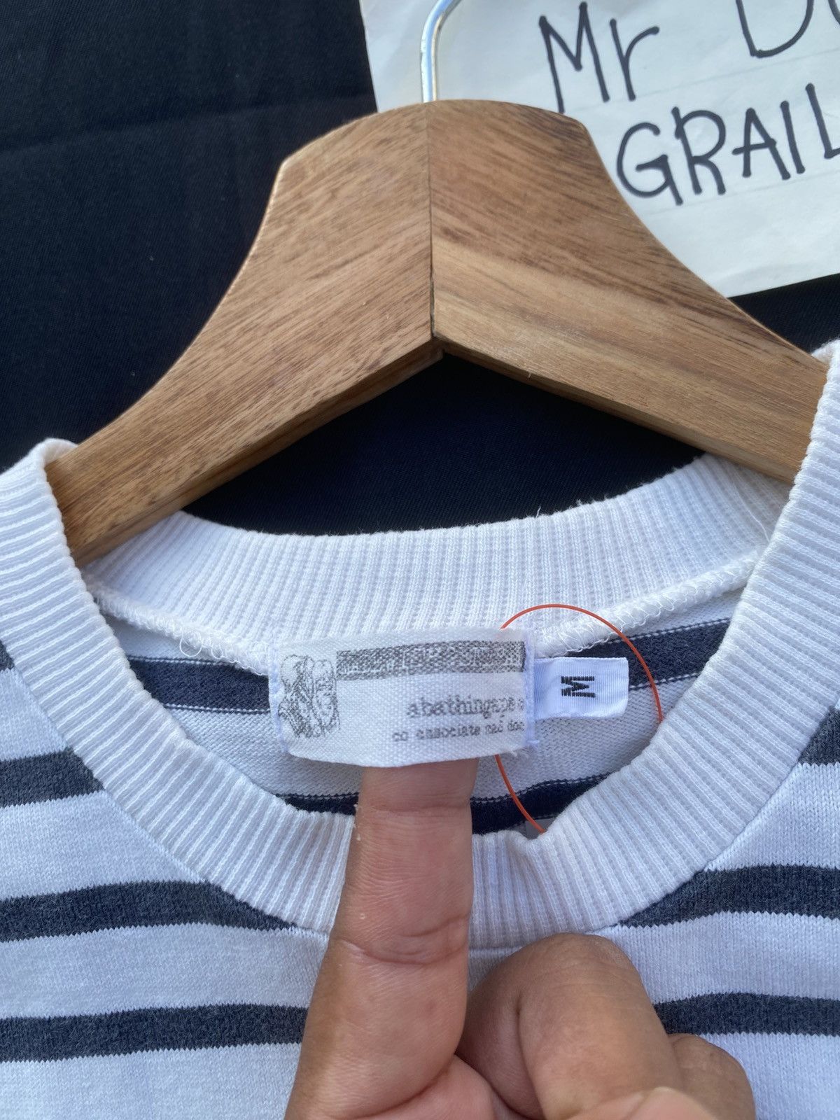Bape Rare Vintage BAPE Stripes by Nigo Era Tshirt Size US S / EU 44-46 / 1 - 8 Thumbnail