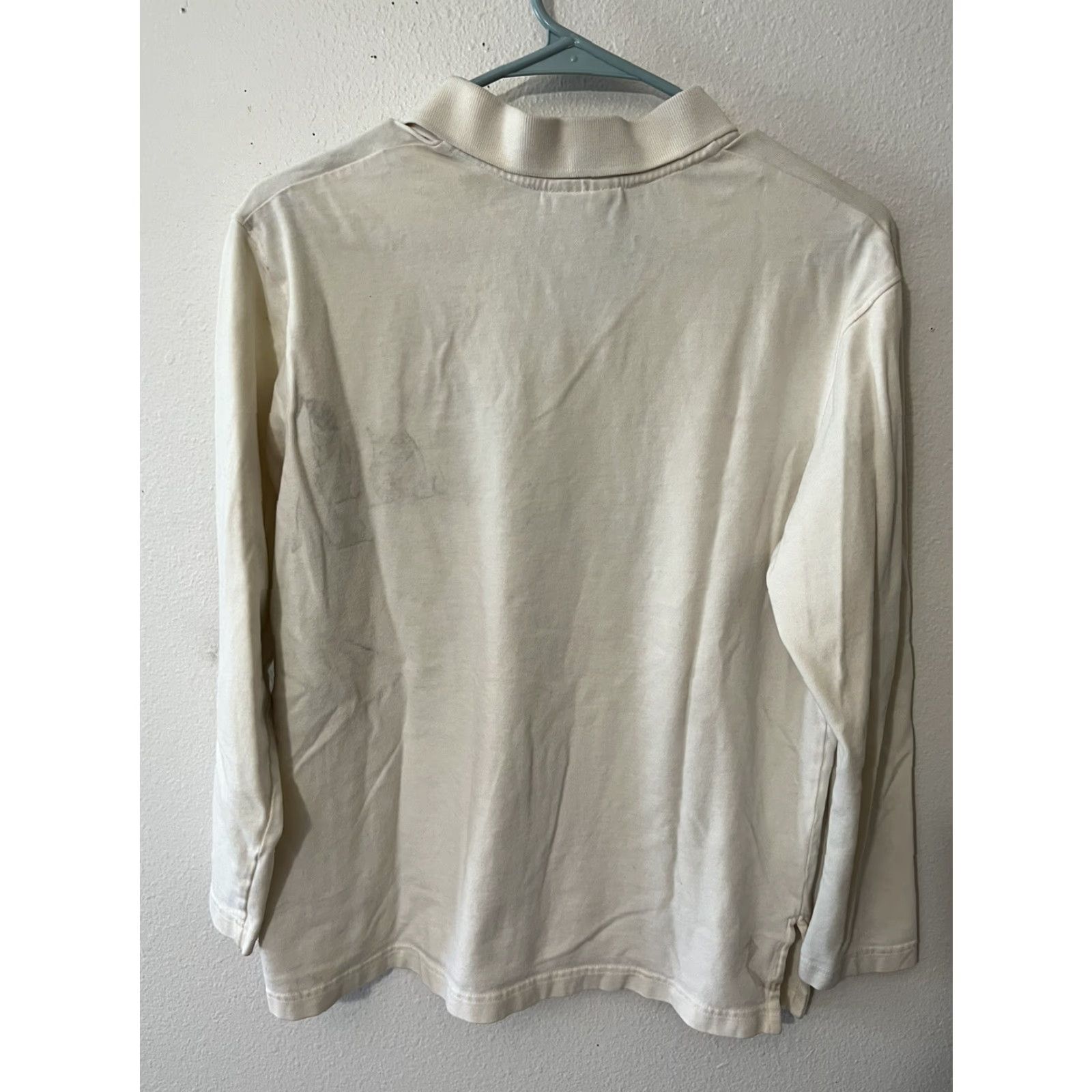 Disney Disney Winnie The Pooh Women's Polo Sweatshirt Cream Size M Adult Women Polo Top Embroidered 100% Cotton Sweatshirt Size M / US 6-8 / IT 42-44 - 4 Thumbnail