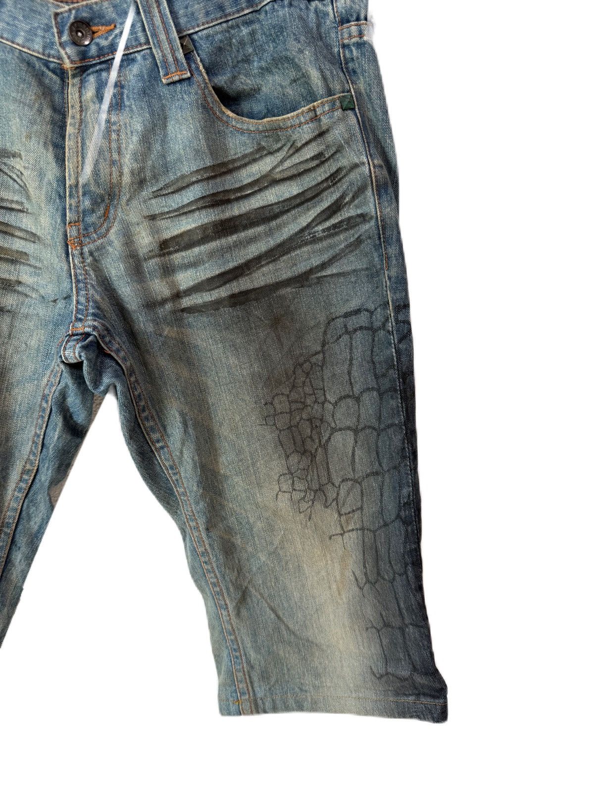 semanticdesign Semantic Design Shorts Denim Mountain Rock Art Size US 34 / EU 50 - 3 Thumbnail