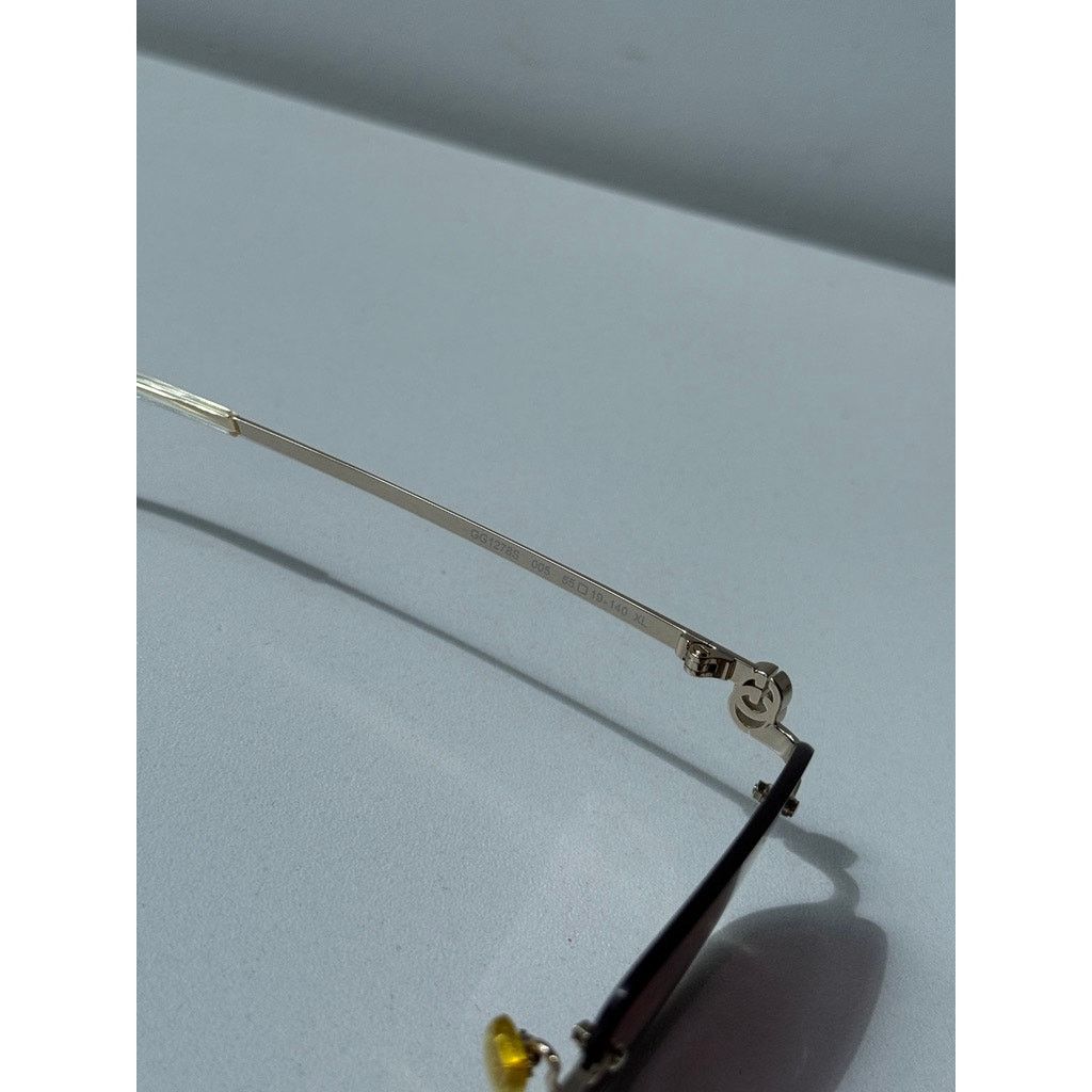 Gucci NEW Gucci GG1278S Half Rim Gold Mirror Lens Sunglasses $710 Size ONE SIZE - 6 Thumbnail