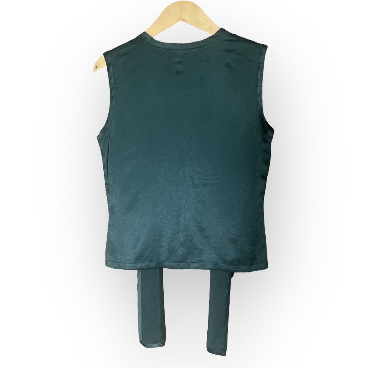 Vintage × Yves Saint Laurent Yves Saint Laurent Blouse Sleeveless Silk Size S / US 4 / IT 40 - 3 Thumbnail
