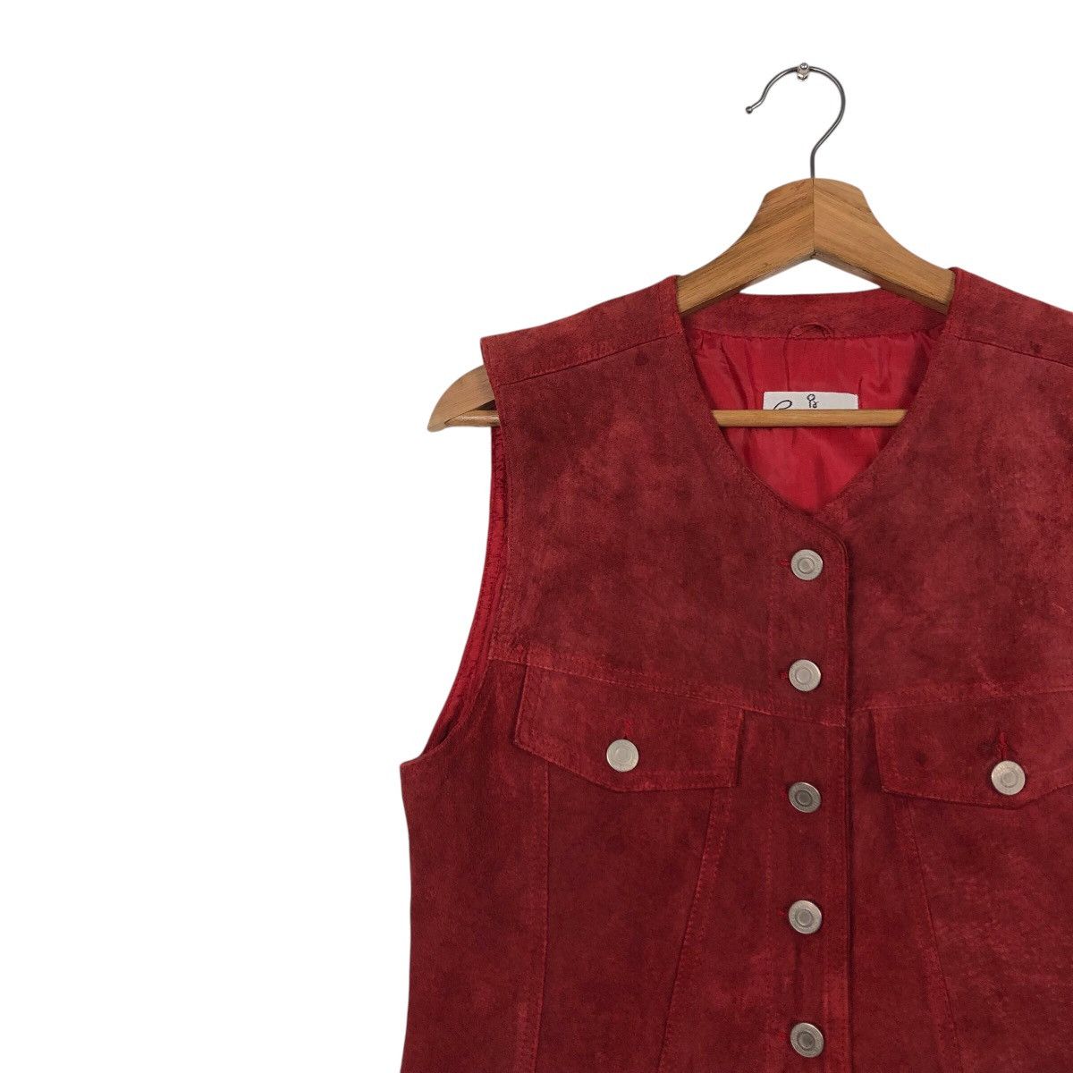Japanese Brand 📌Vintage Leather Tank Top Vest Pesanteur Issey Miyake Size US M / EU 48-50 / 2 - 8 Thumbnail