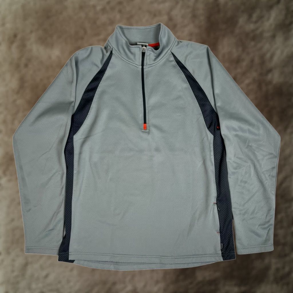 Alo ALO 1/4 Zip Long Sleeve Jacket Mens M Gray Athletic Activewear CrossFit Golf Yoga USA Basic Jacket Size US M / EU 48-50 / 2 - 1 Thumbnail