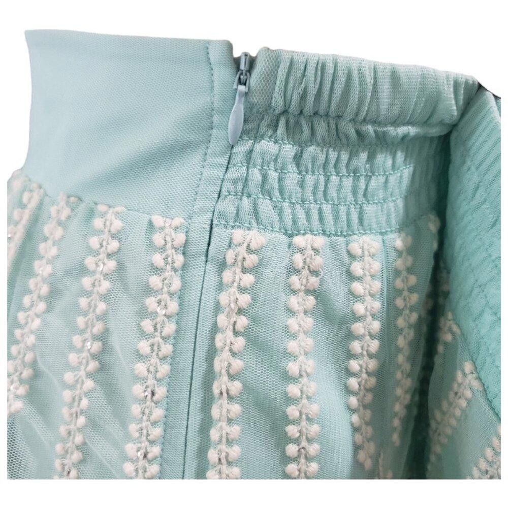 Designer CT1745 Soft Surroundings Analisa Lace & Embroidery Skirt M Size 32" / US 10 / IT 46 - 5 Thumbnail